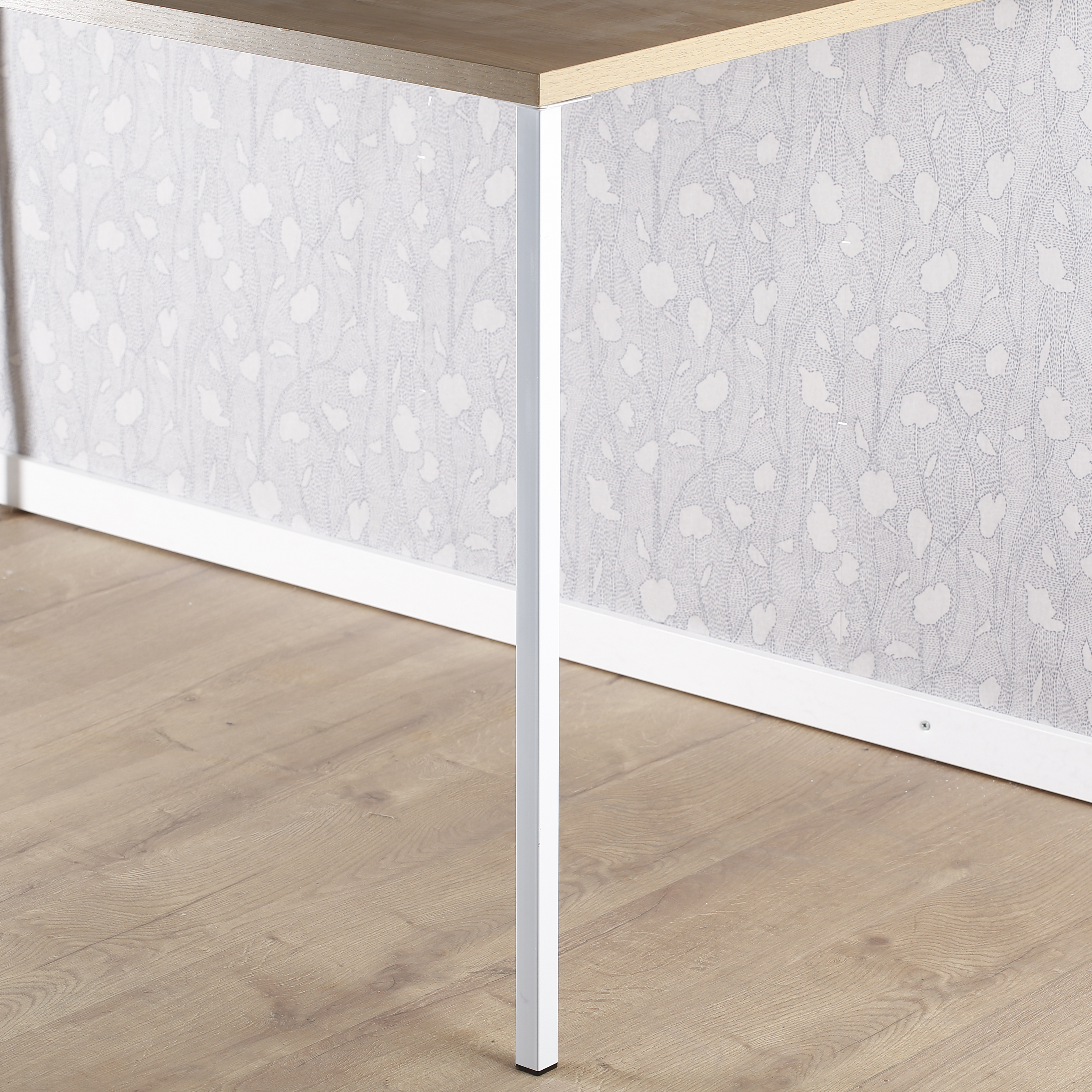 Pata para mesa o encimera de acero color blanco altura 80 cm - 8