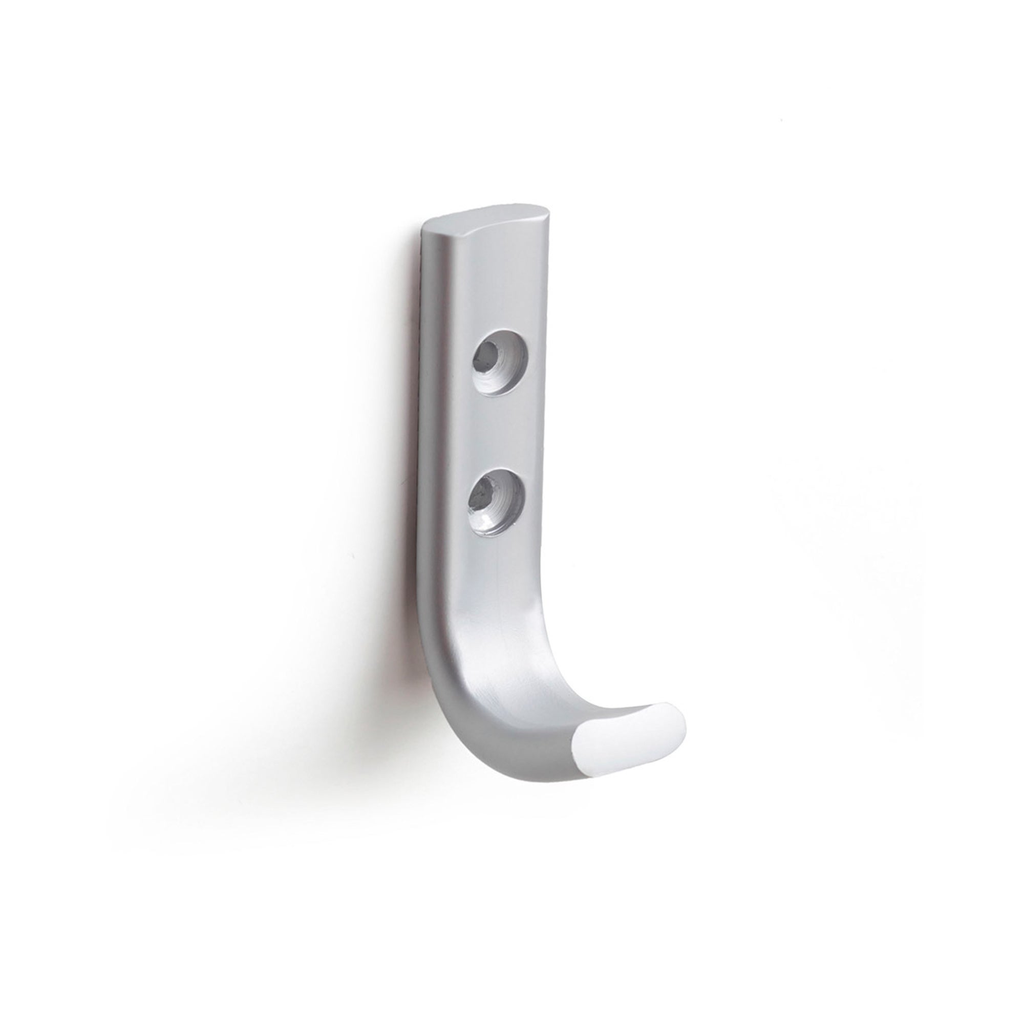 Perchero anodizado mate con 1 colgadores dim: 20x40x75