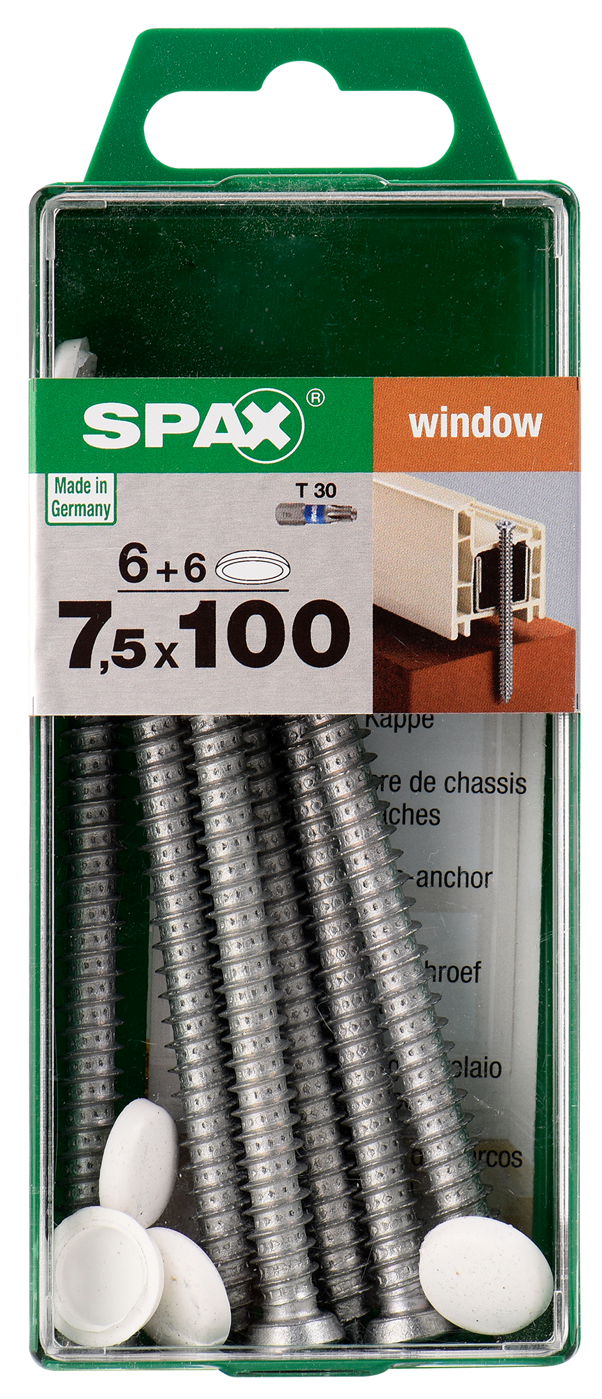 6 Tornillo para ventanas SPAX T-star+ con cabeza avellanada, ø 7.5 x L. 100 mm - 4