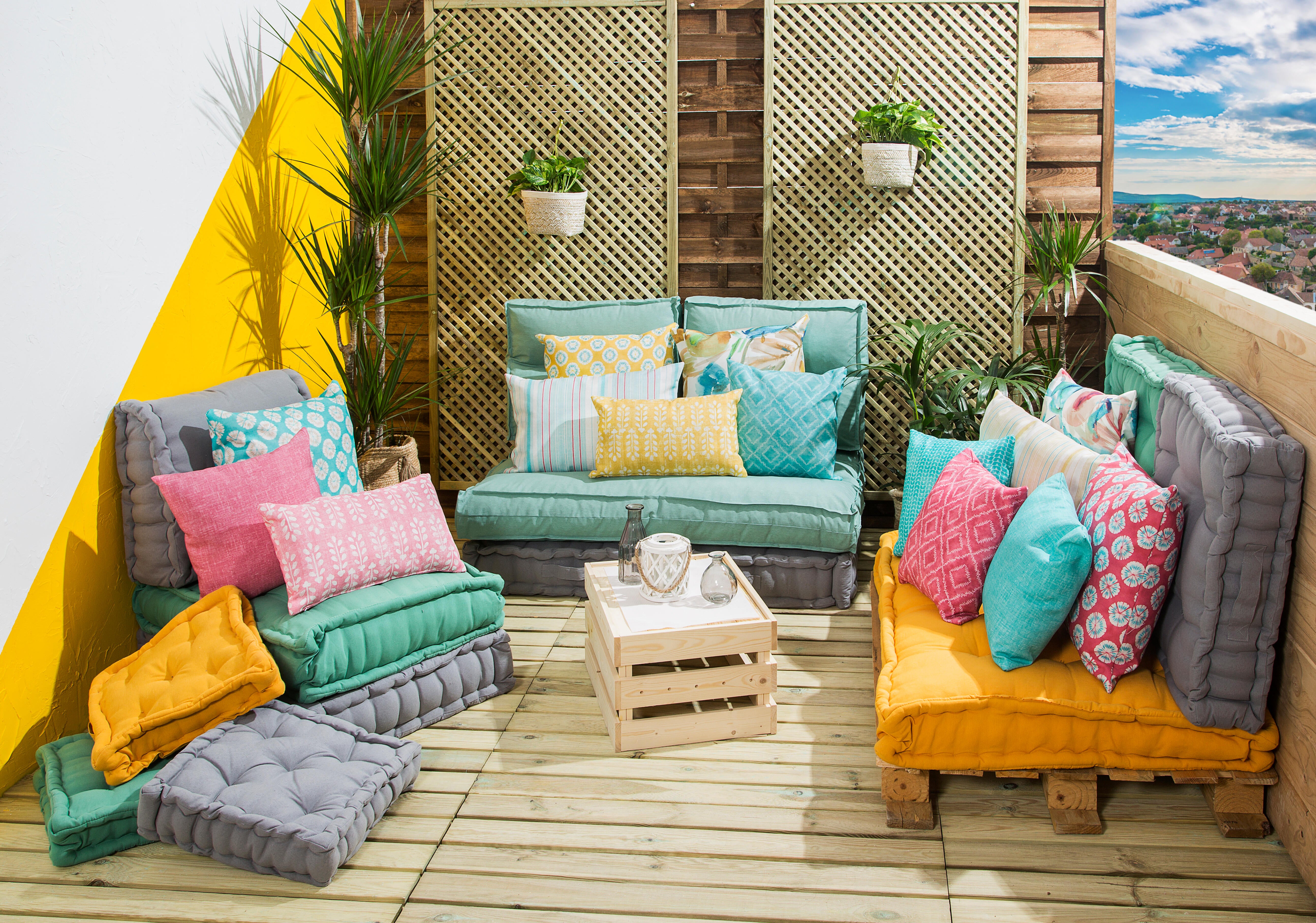 Almofada de chão Luck 80x60x15 cinzento Inspire - 10