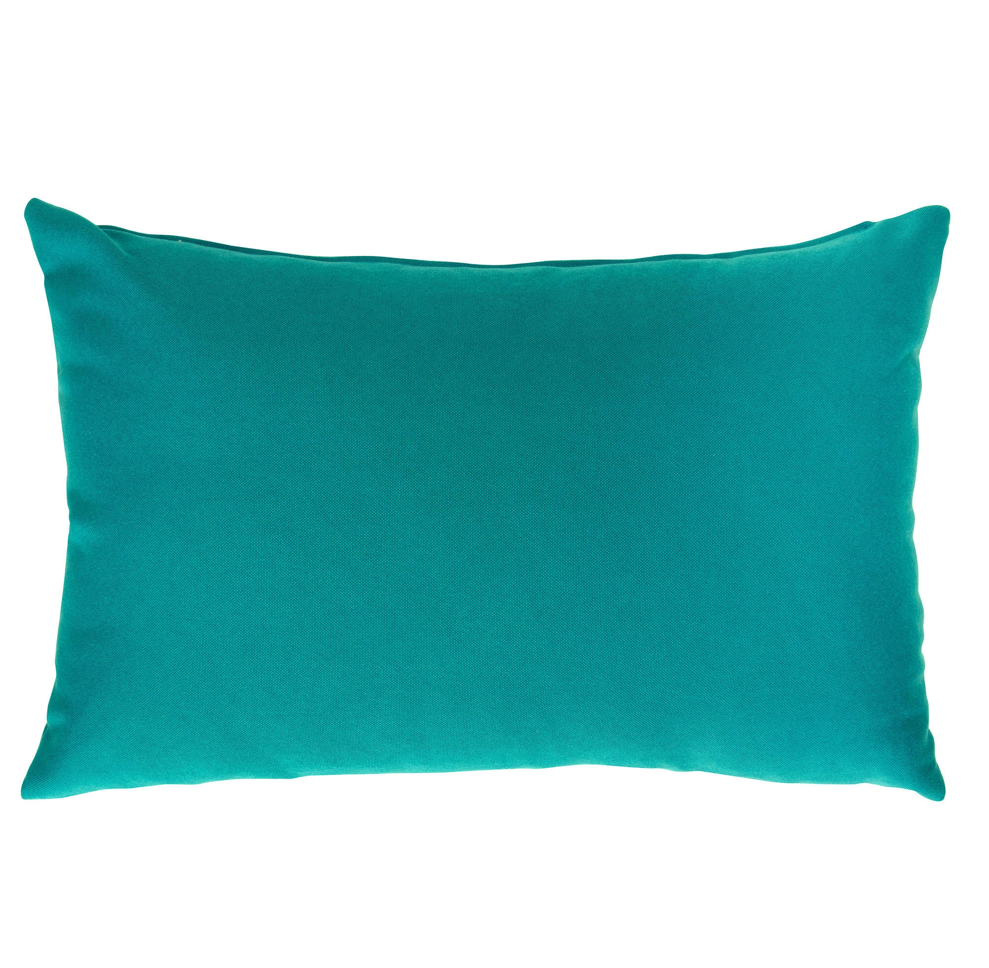 Funda de cojín rectangular horizon algodón poliéster liso verde helecho con cremallera 60 x 40 cm