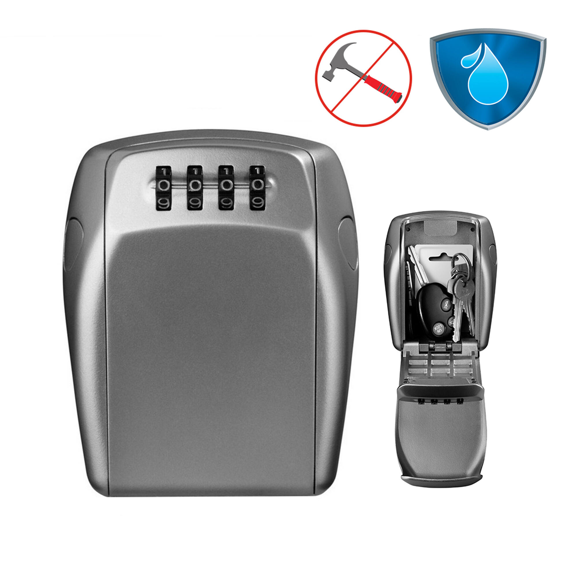 Mini-chaveiro de segurança com combinação Master Lock 5415EURD - 5