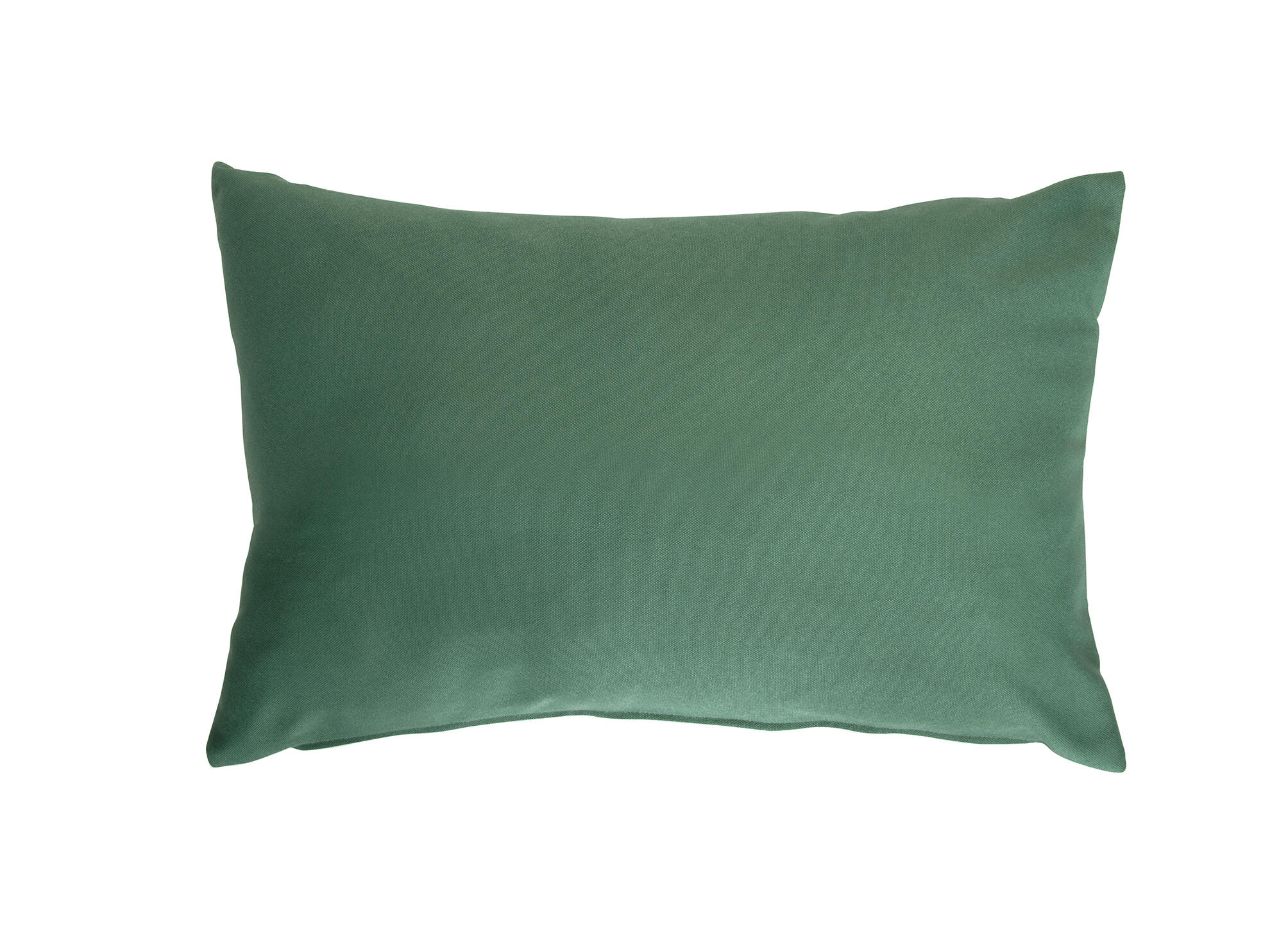 Funda de cojín rectangular horizon algodón poliéster liso verde con cremallera rioma 60 x 40 cm