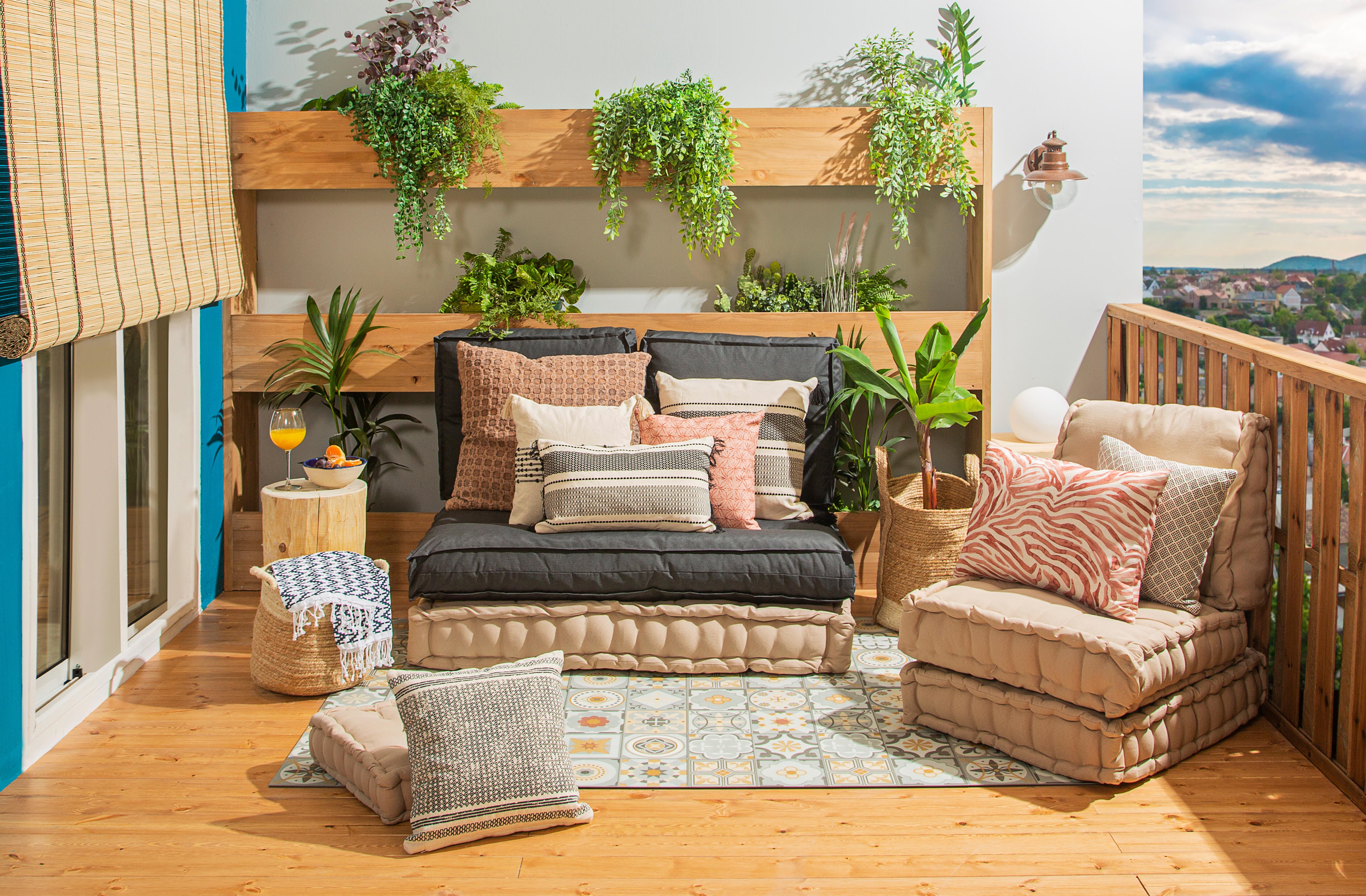 Almofada de encosto Luck 45x60x22cm Inspire bege - 12