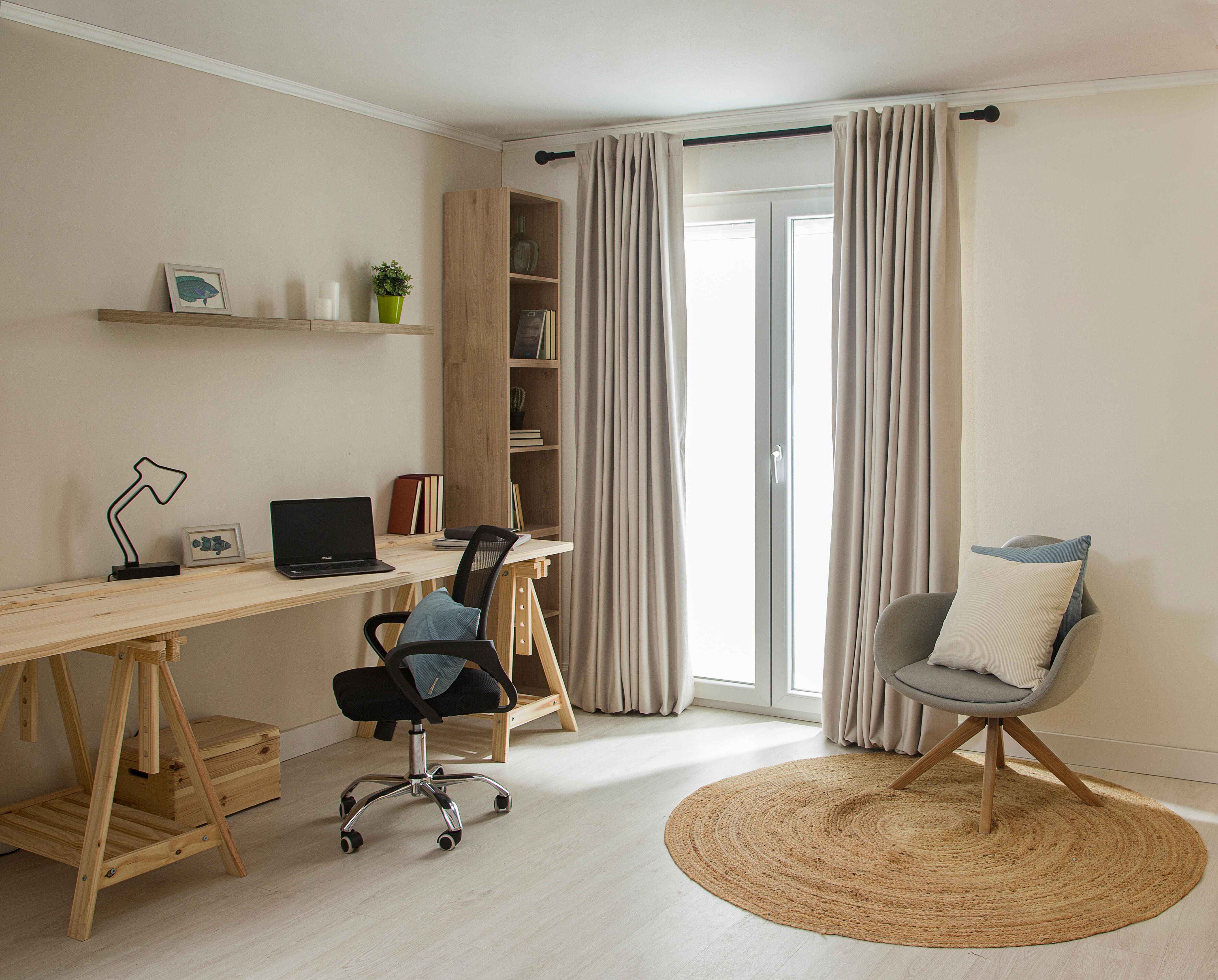 Cortinado fita e/ou presilha blackout Annalise 200x280cm bege Inspire - 4