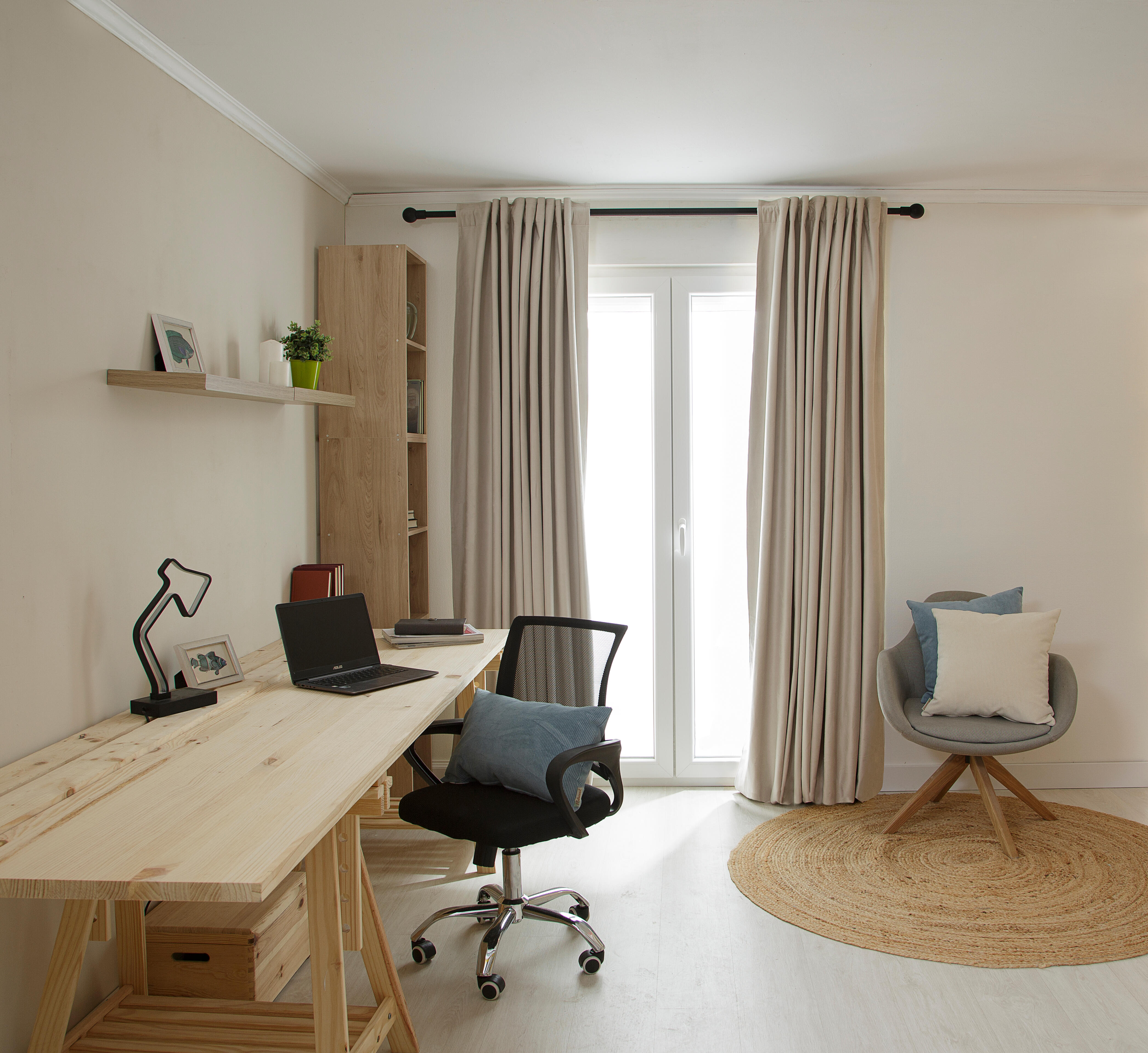 Cortinado fita e/ou presilha blackout Annalise 200x280cm bege Inspire - 13