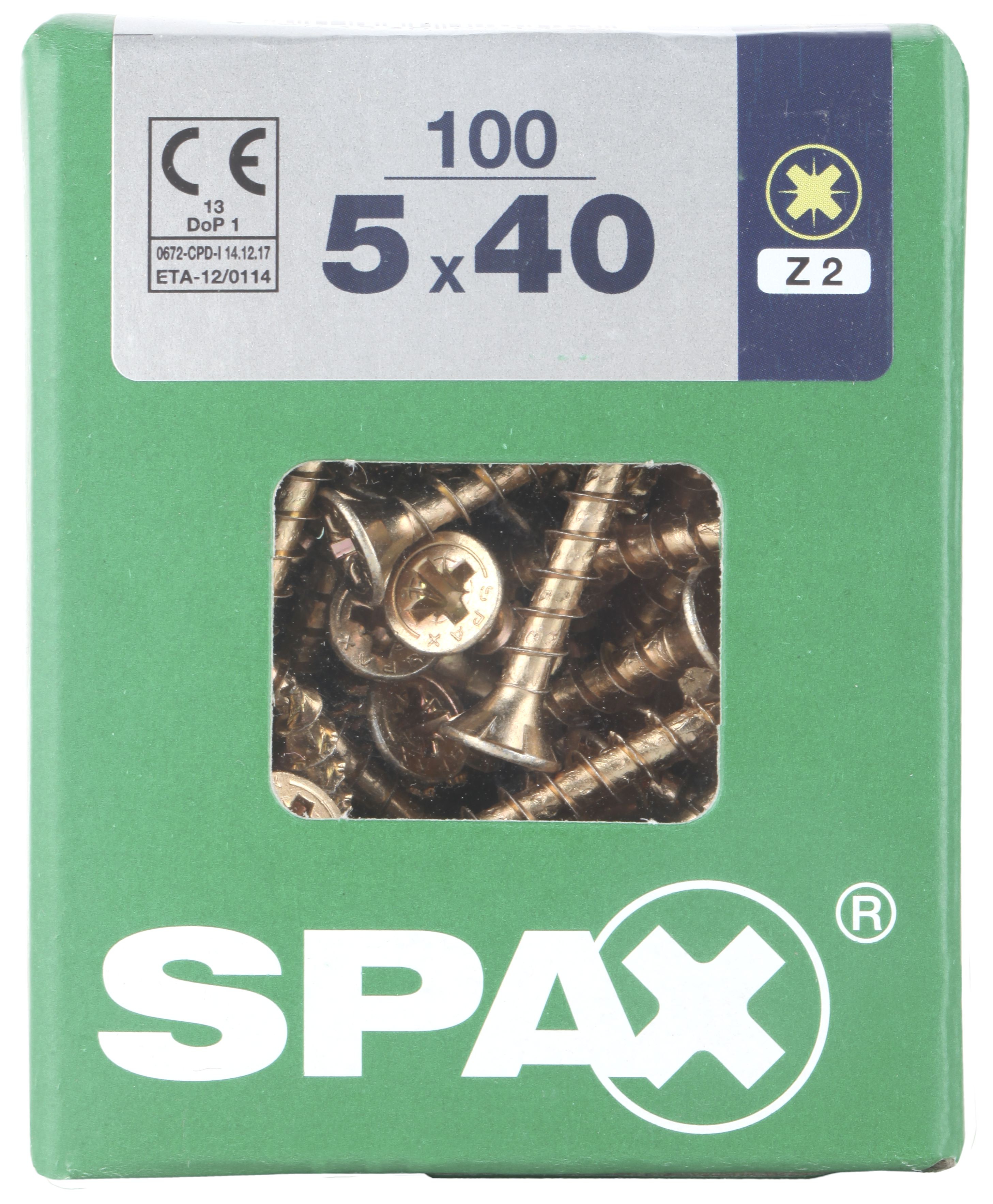 100 Tornillo para madera SPAX pozidriv con cabeza avellanada, ø 5 x L. 40 mm - 4