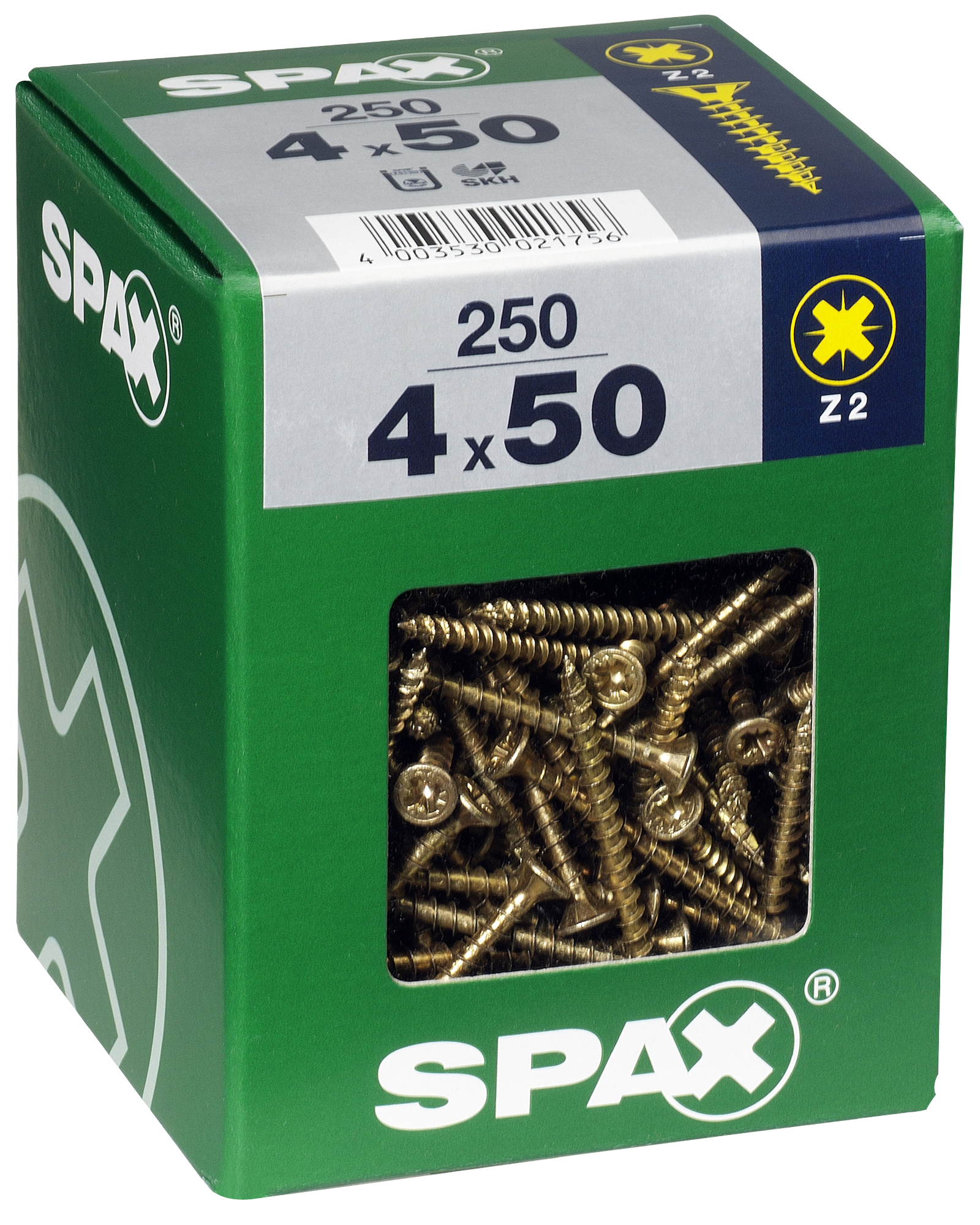 250 Tornillo para madera SPAX pozidriv con cabeza avellanada, ø 4 x L. 50 mm - 4