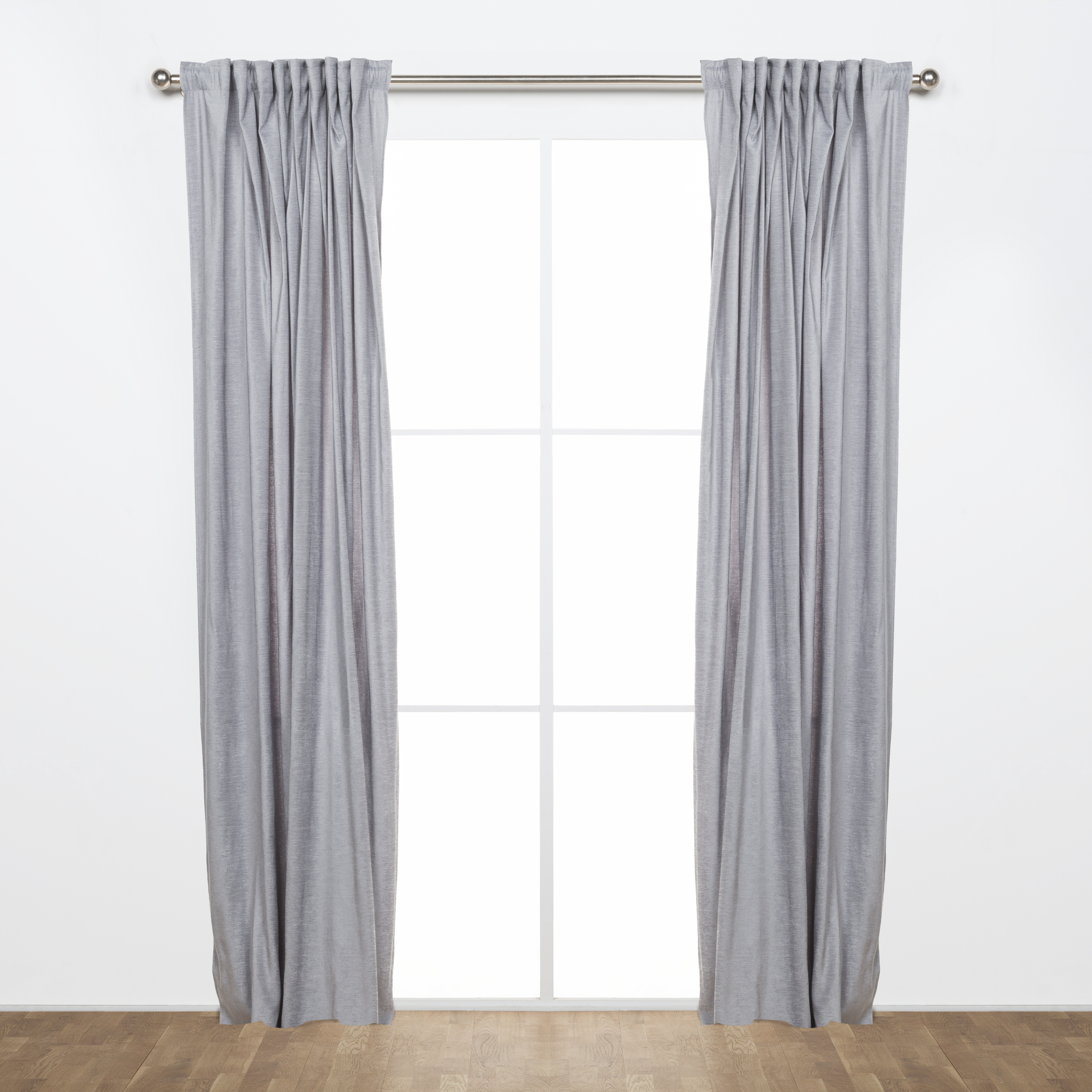 Tenda INSPIRE Carol grigio, fettuccia e passanti nascosti 200x280 cm - 2