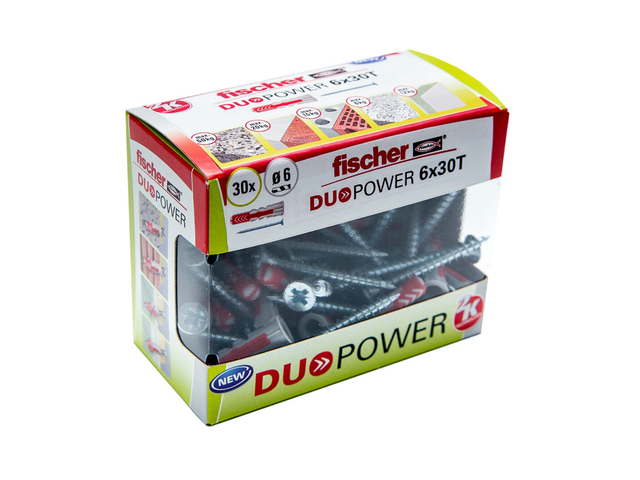 30 buchas DUOPOWER 6X30MM COM PARAFUSO