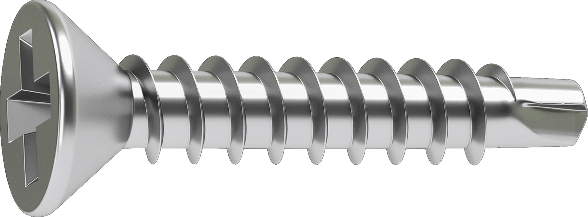 100 parafusos STANDERS AUTOROSCANTE CHATA PH 4.8X25 - 4