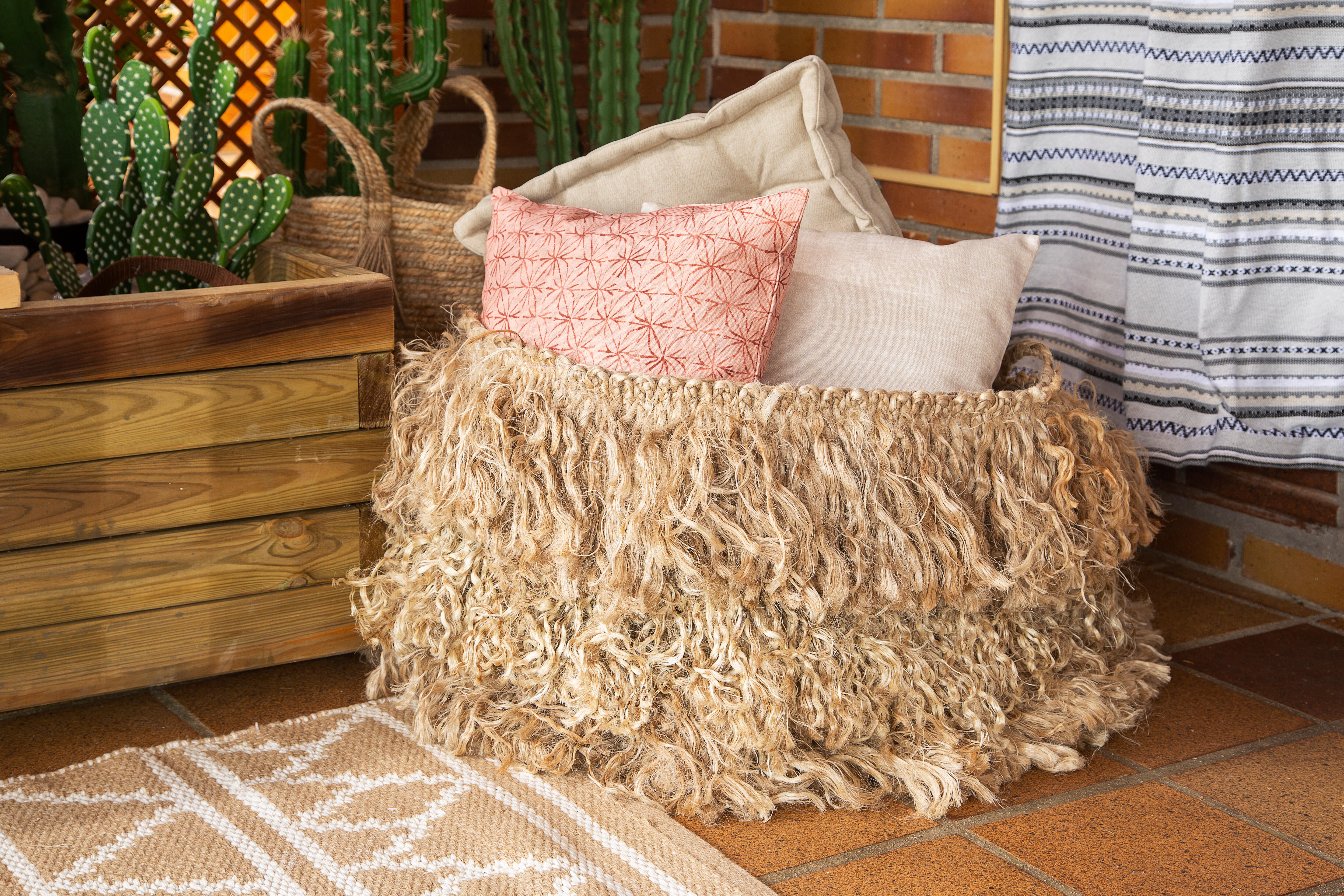 Cesta BASKET FORMENTERA yute 40x50x40 cm - 4