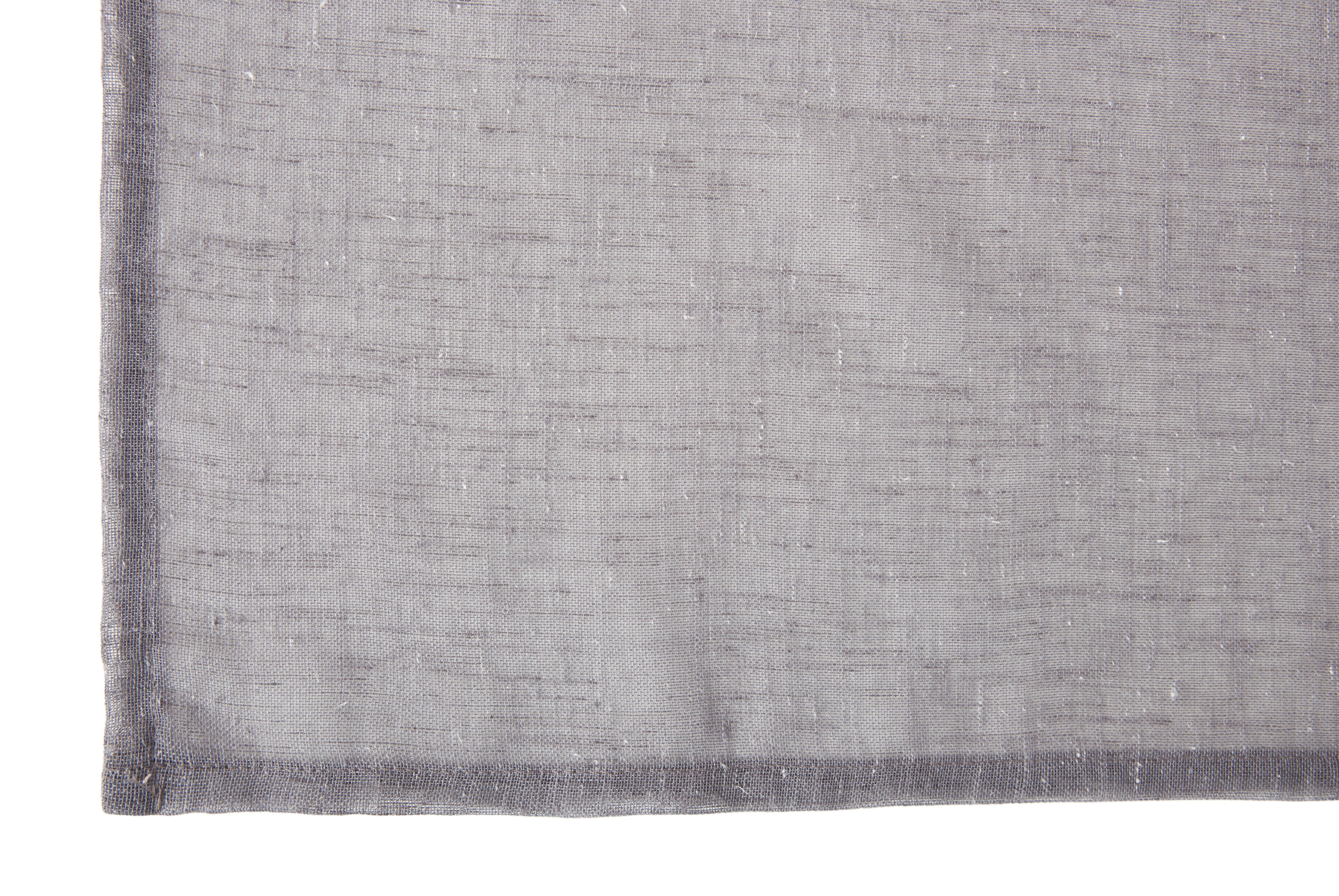 Visillo semi-transparente ollaos Carla poliéster liso gris 140x280cm - 7