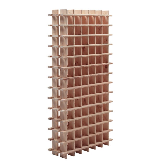 Portabottiglie Rioja da 78 bottiglie in legno beige ASTIGARRAGA L 75 x H 150 x Sp 22 cm