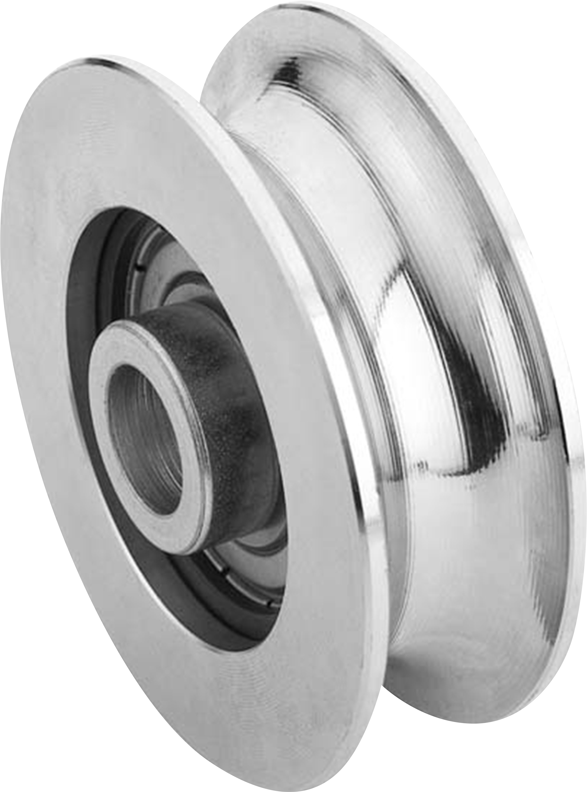 Polea de tornillo para puerta corredera y de carril redondo ø 80 mm