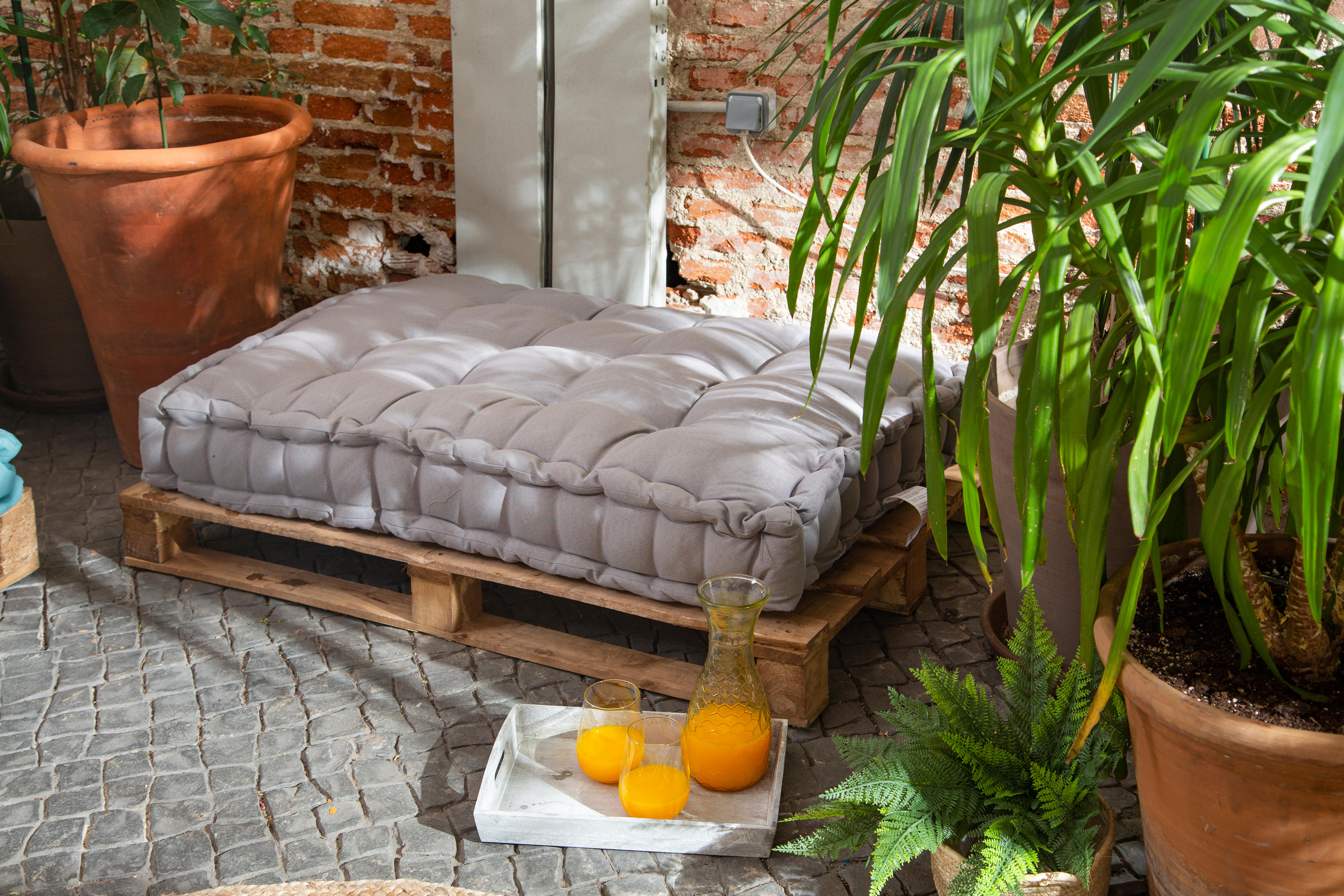 Almofada de chão Luck Inspire 80x120x15cm cinzento - 3