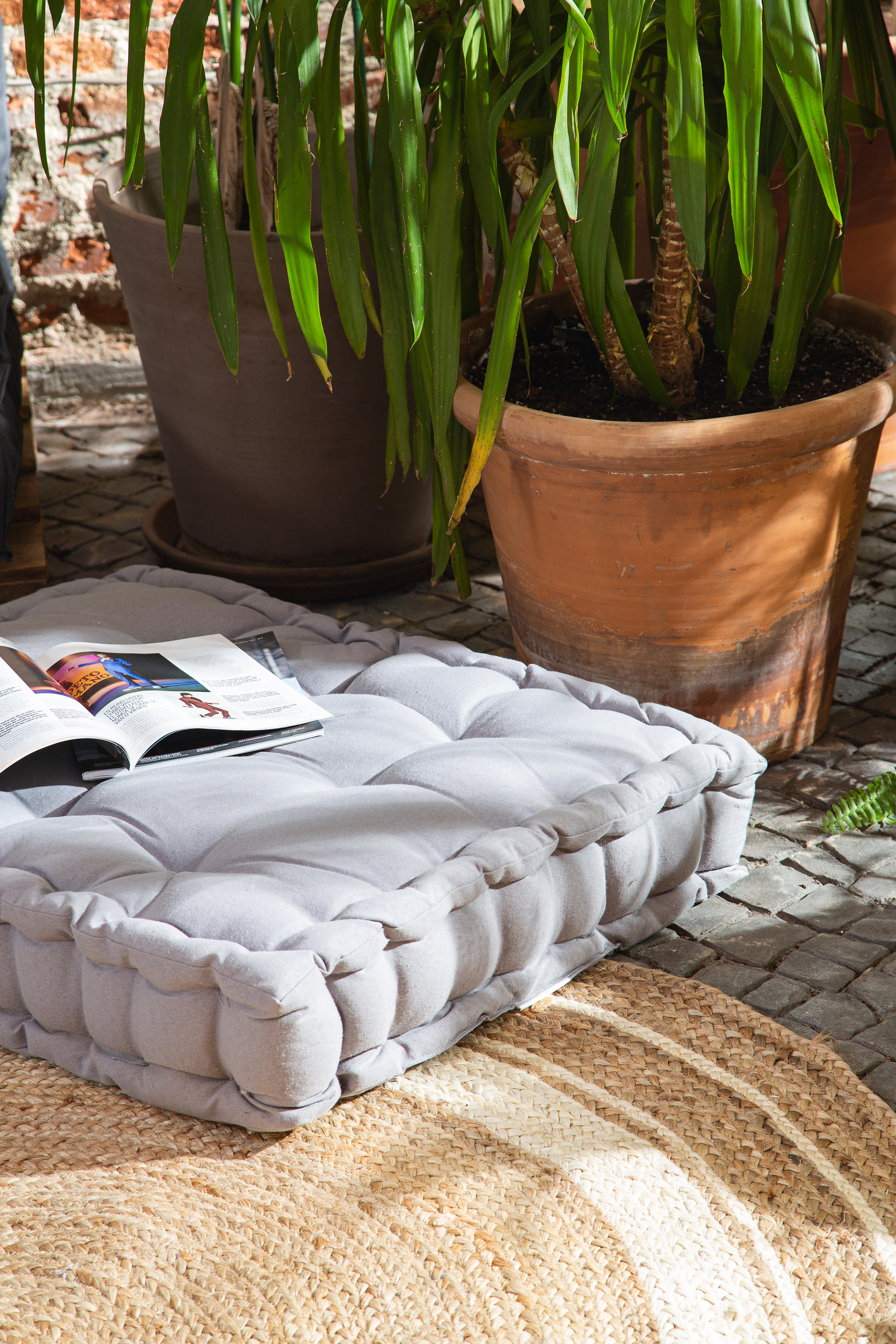 Almofada de chão Luck Inspire 80x120x15cm cinzento - 11