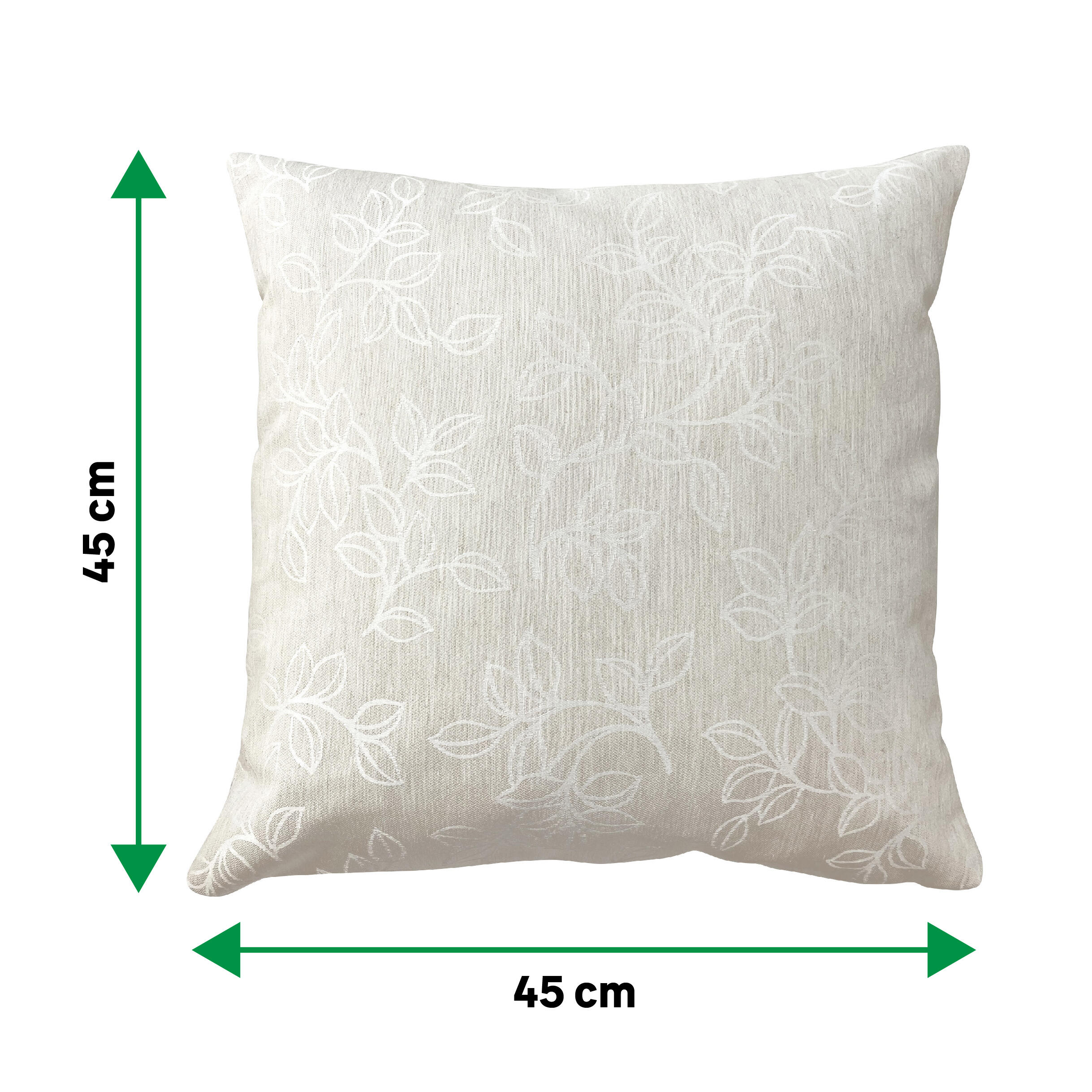 Cojín decorativo Gaya de 45x45 cm en color beige
 - 2
