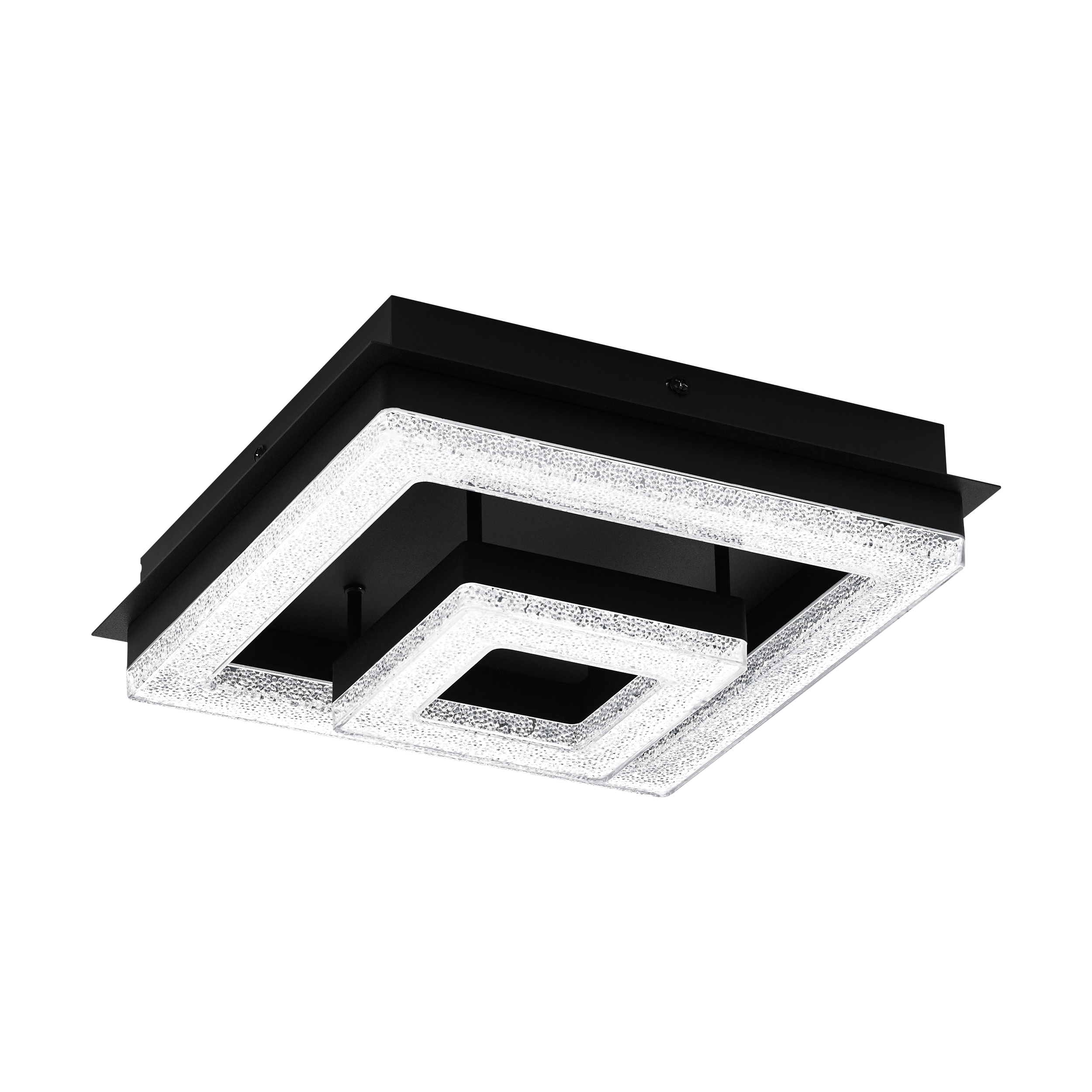 Plafón Fradelo Módulo LED 1250 lm negro 26 cm amarillo | Leroy Merlin