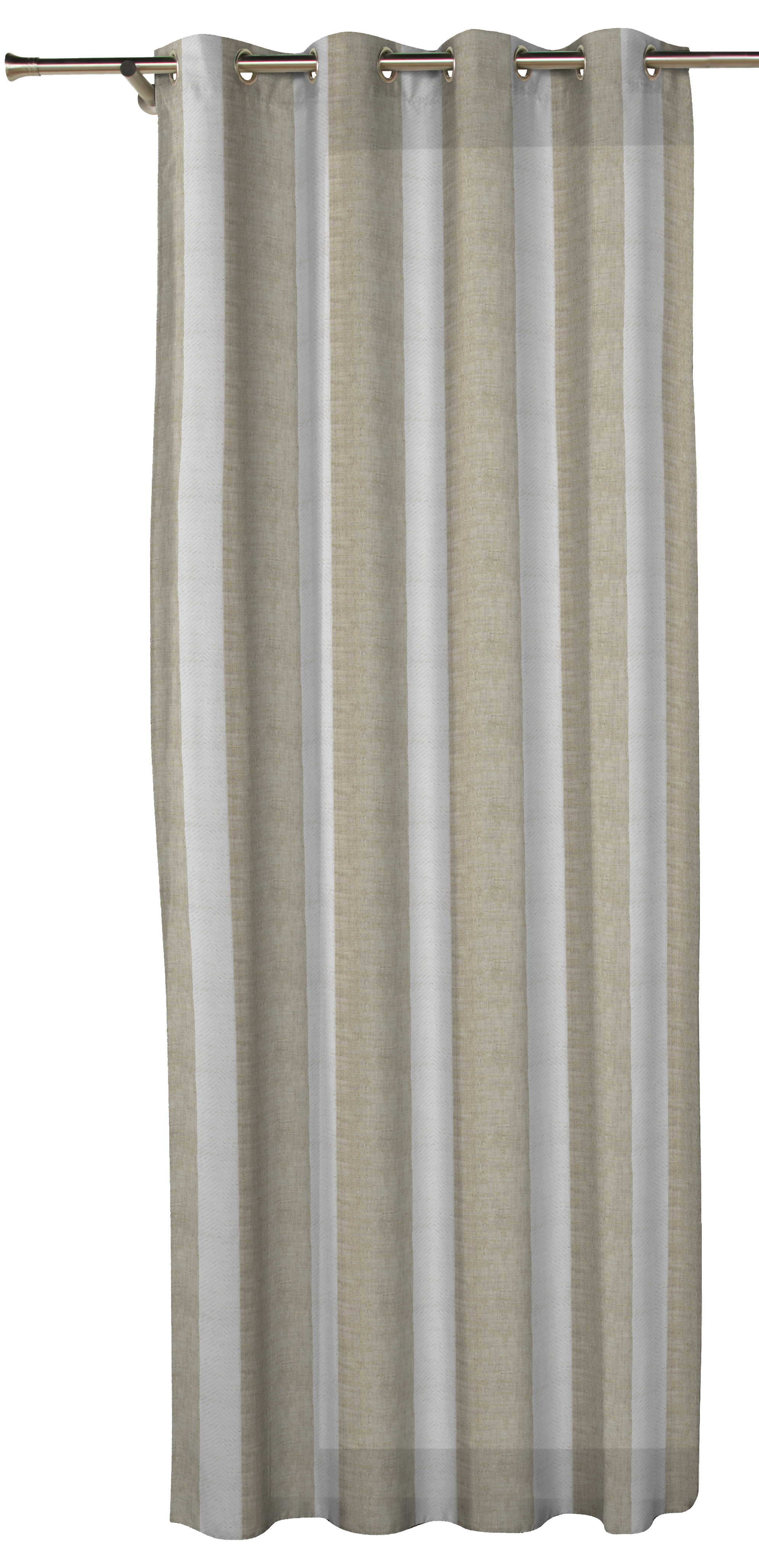 Visillo ollaos Combe poliéster jacquard de 140x270cm rayas lino - 6