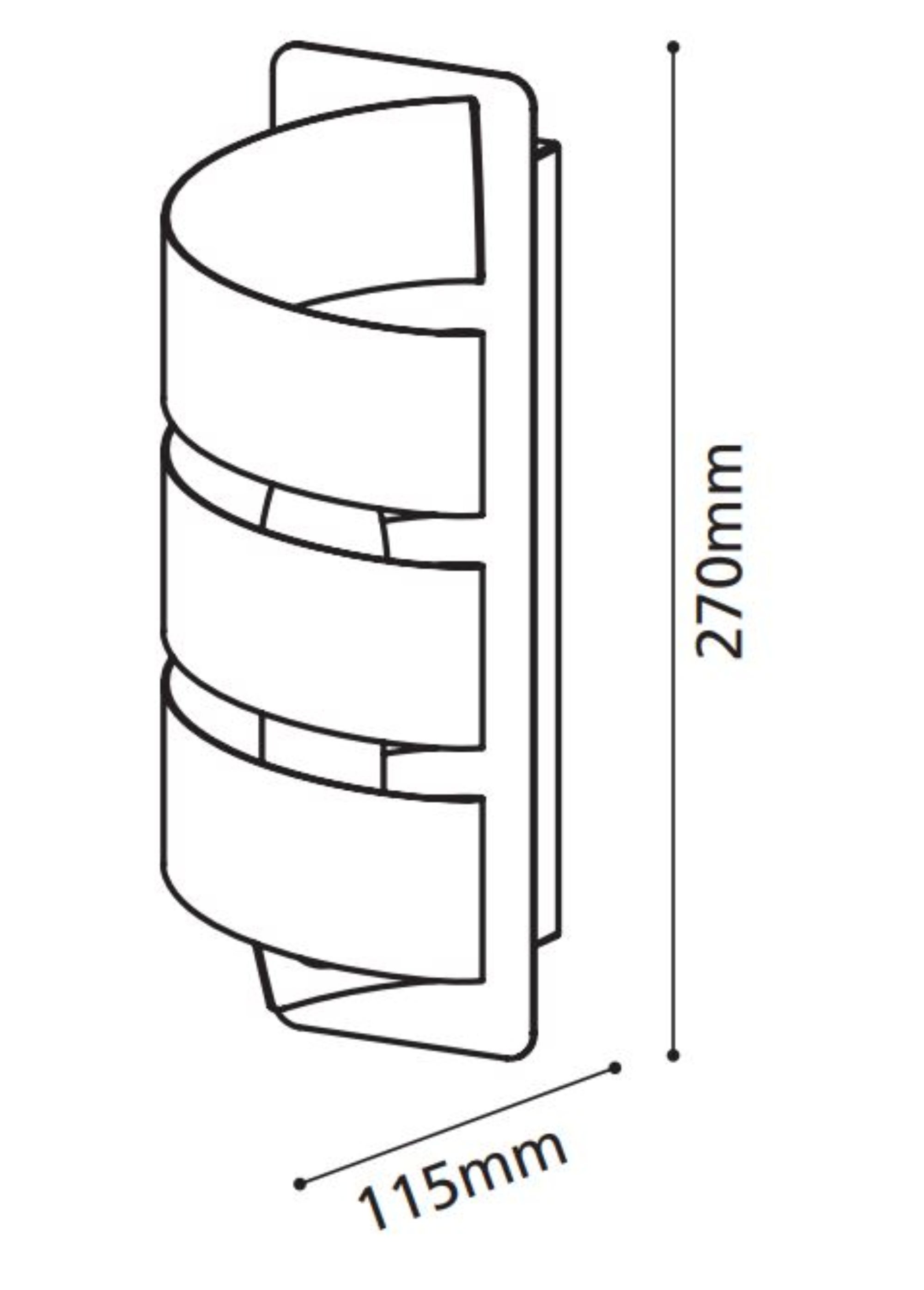Aplique ELIZONDO E14 PRETO/DOURADO - 3
