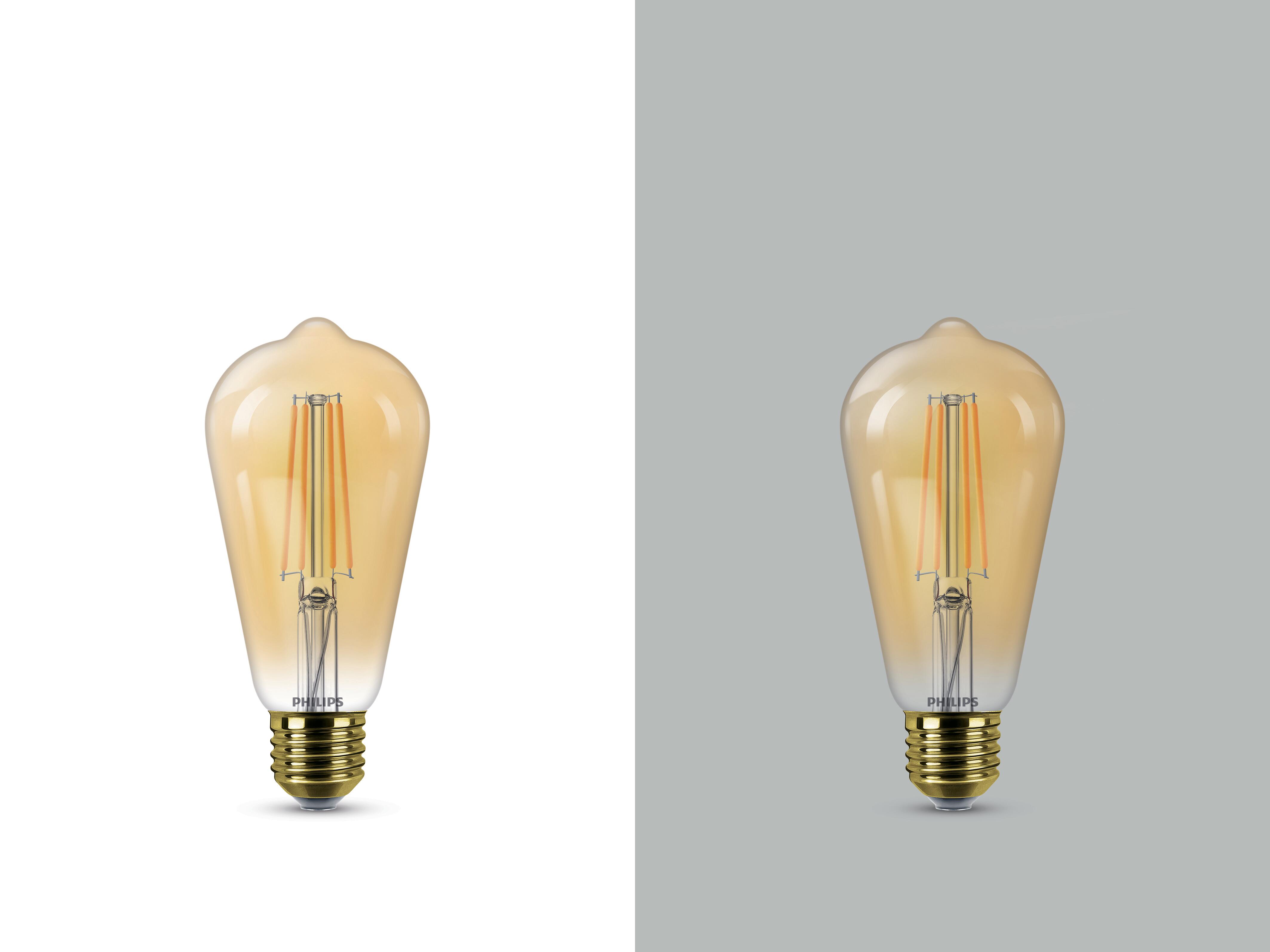 Bombilla decorativa LED E27 forma globo 640 lúmenes 5.8W color de la luz blanco cálido 2200K clase energética E - 3