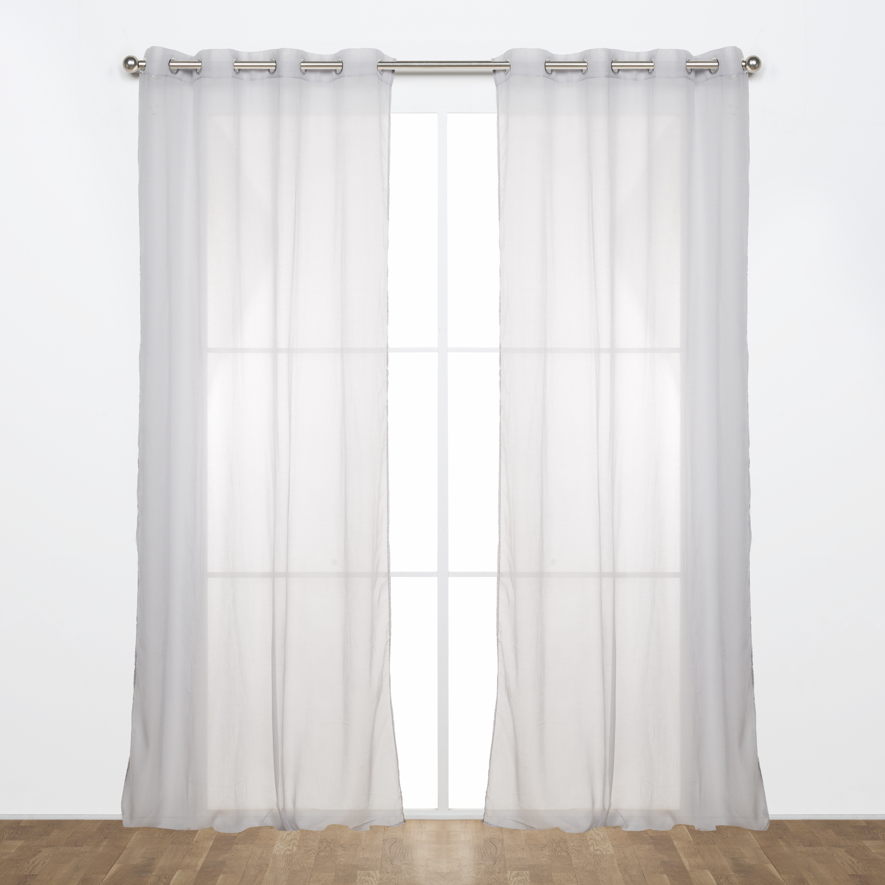 Visillo ollaos Lol poliéster liso gris INSPIRE de 140x280cm - 9