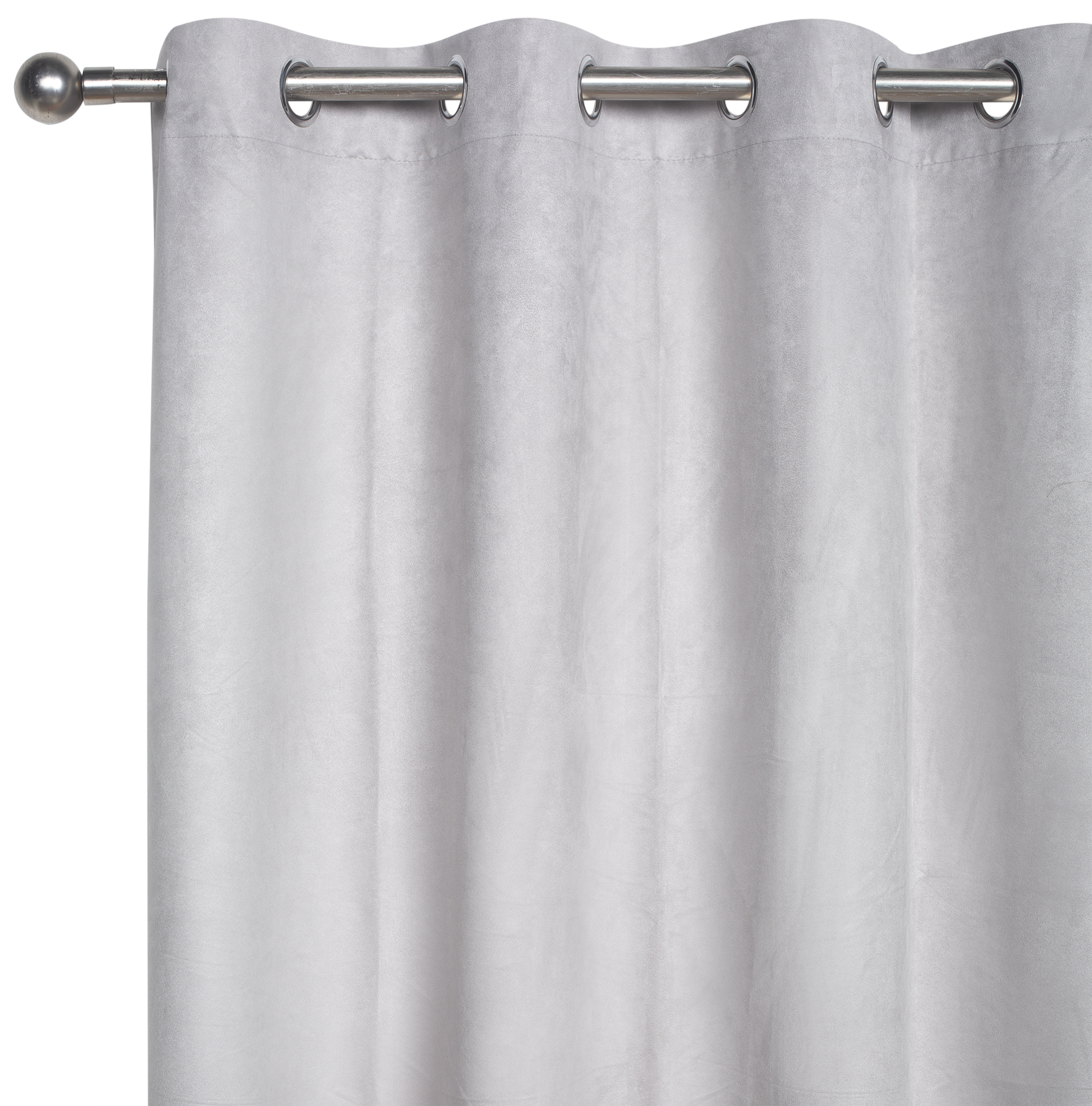 Cortina ollaos manchester inspire liso gris de 140x280cm