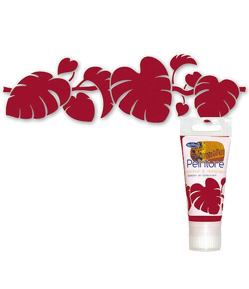 Pittura per interni, ID rosso carminio opaco, 0.05 L