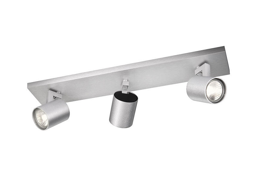 Barra de 3 focos gu10 runner aluminio philips
