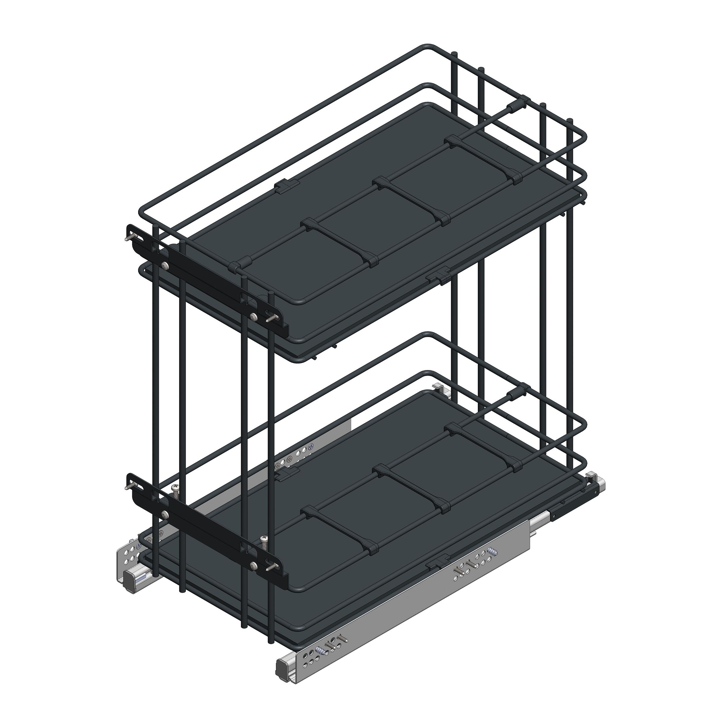 Organizador extraível deslizante 2 prateleiras para móvel inferior de 30 cm Delinia ID
 - 12
