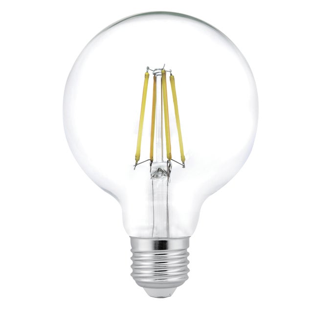 Bombilla decorativa LED E27 forma globo 1055 lúmenes 8W color de la luz blanco frío 6000K clase energética E