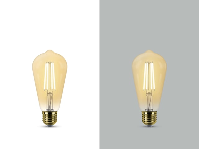 Bombilla decorativa LED E27 forma globo 640 lúmenes 5.8W color de la luz blanco cálido 2200K clase energética E