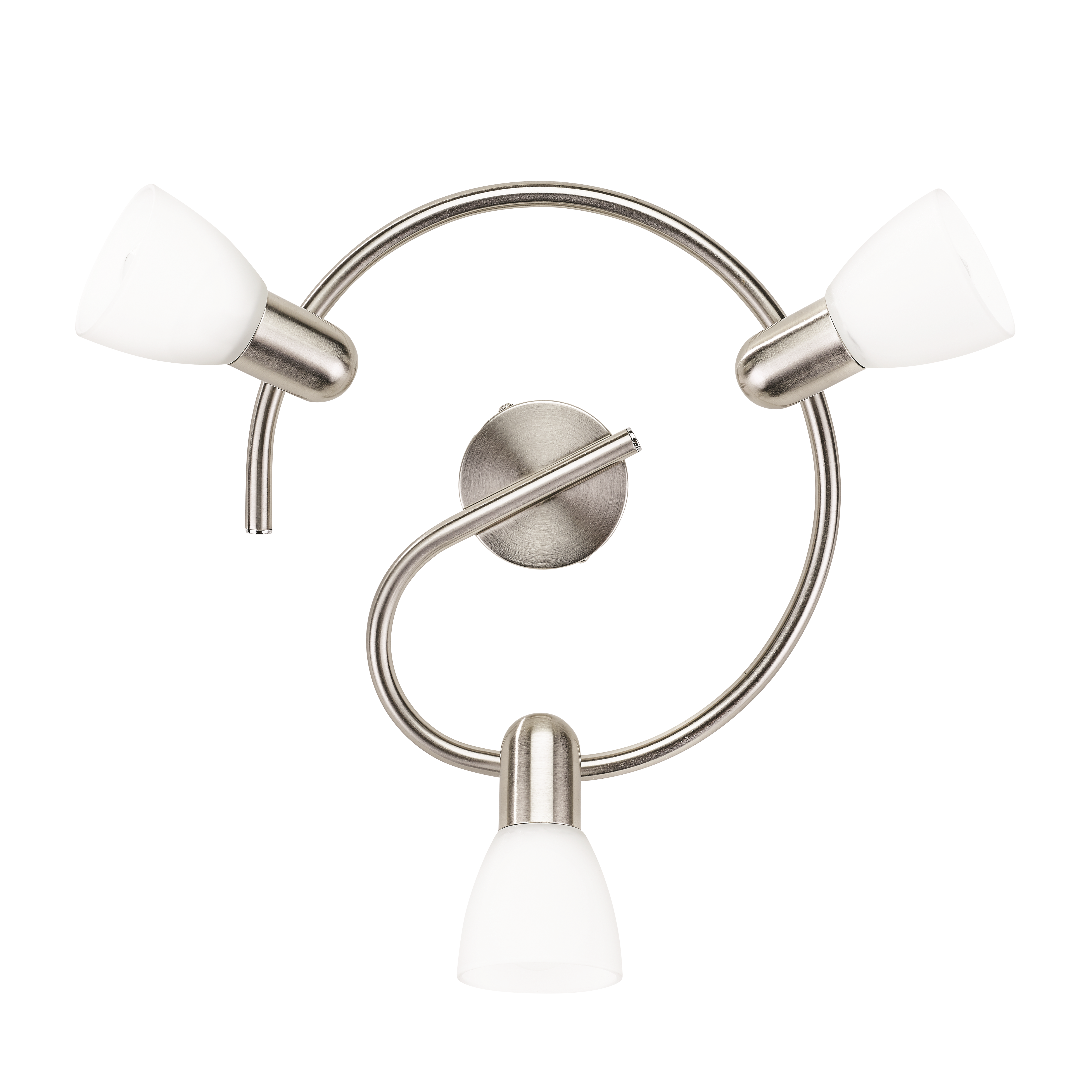 Barra de 3 focos philips burlap e14 níquel