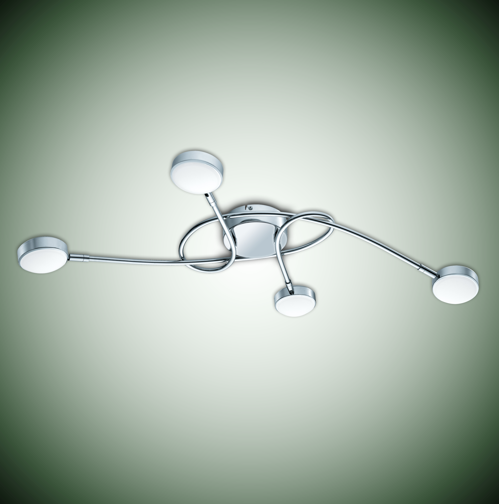 Foco decorativo com lâmpada Salto 1 LED 700lm 4 luzes cromado cinza - 2