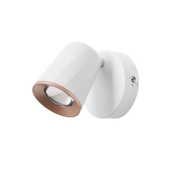 Foco decorativo com lâmpada Cuppa Inspire LED 332lm 1 luz pintado branco