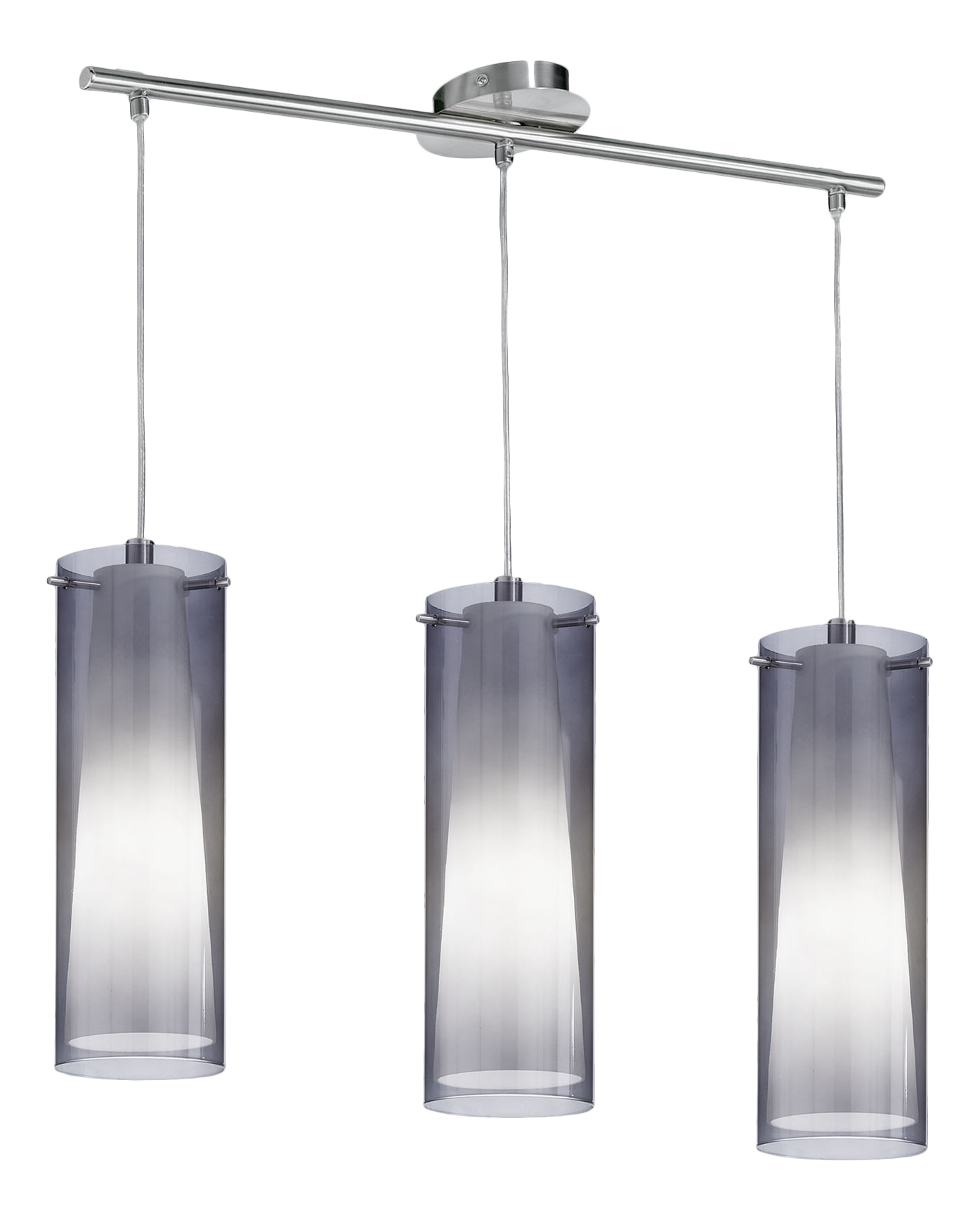 Lámpara de techo pinto 3 luces e27 72.5 cm negra