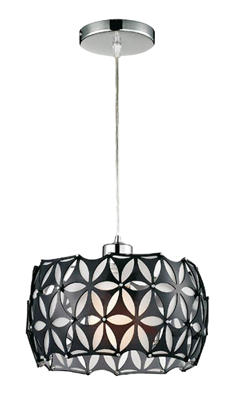 Lámpara de techo compas 3 luces e27 46.5 cm negra
