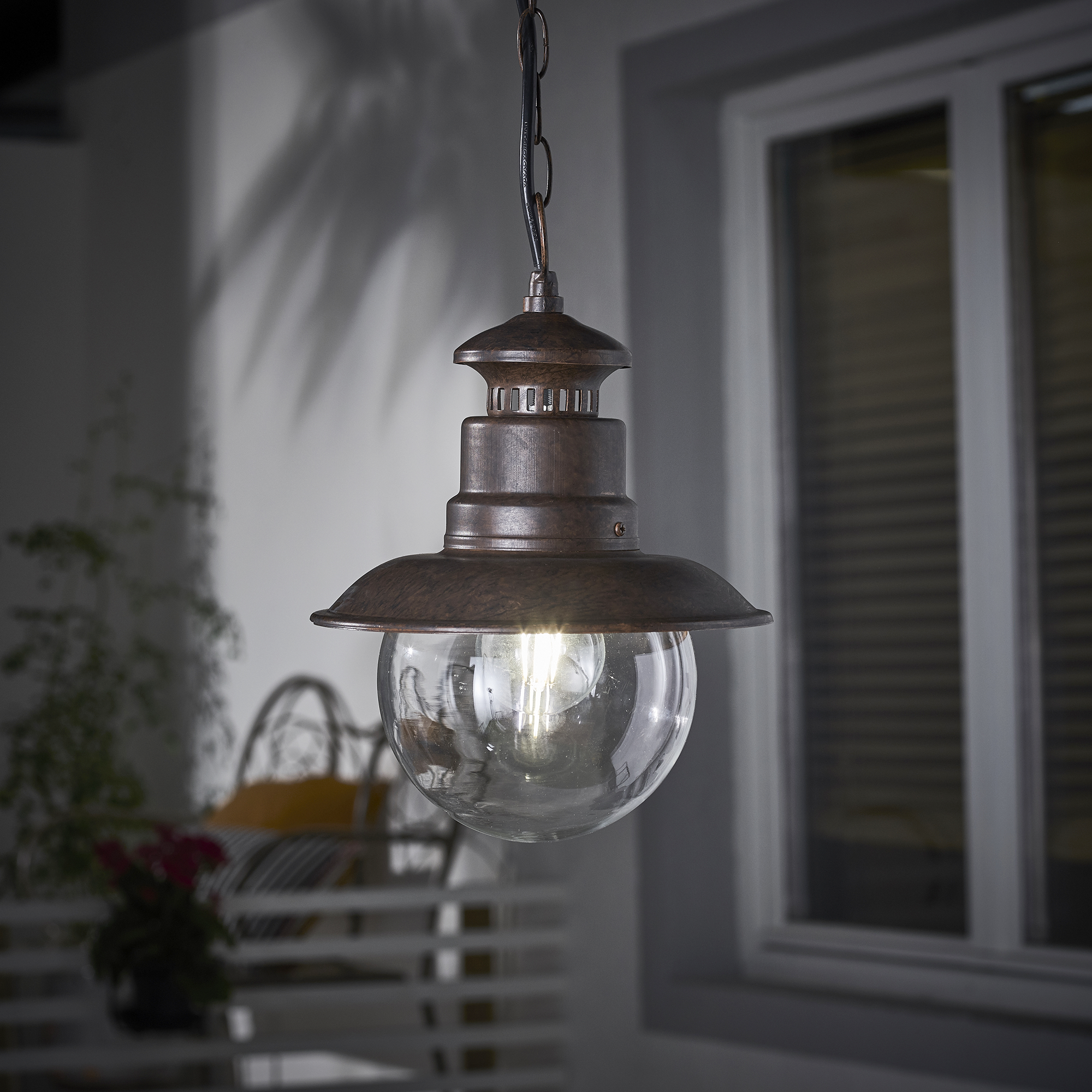 Lámpara de techo exterior marina inspire cobre e27