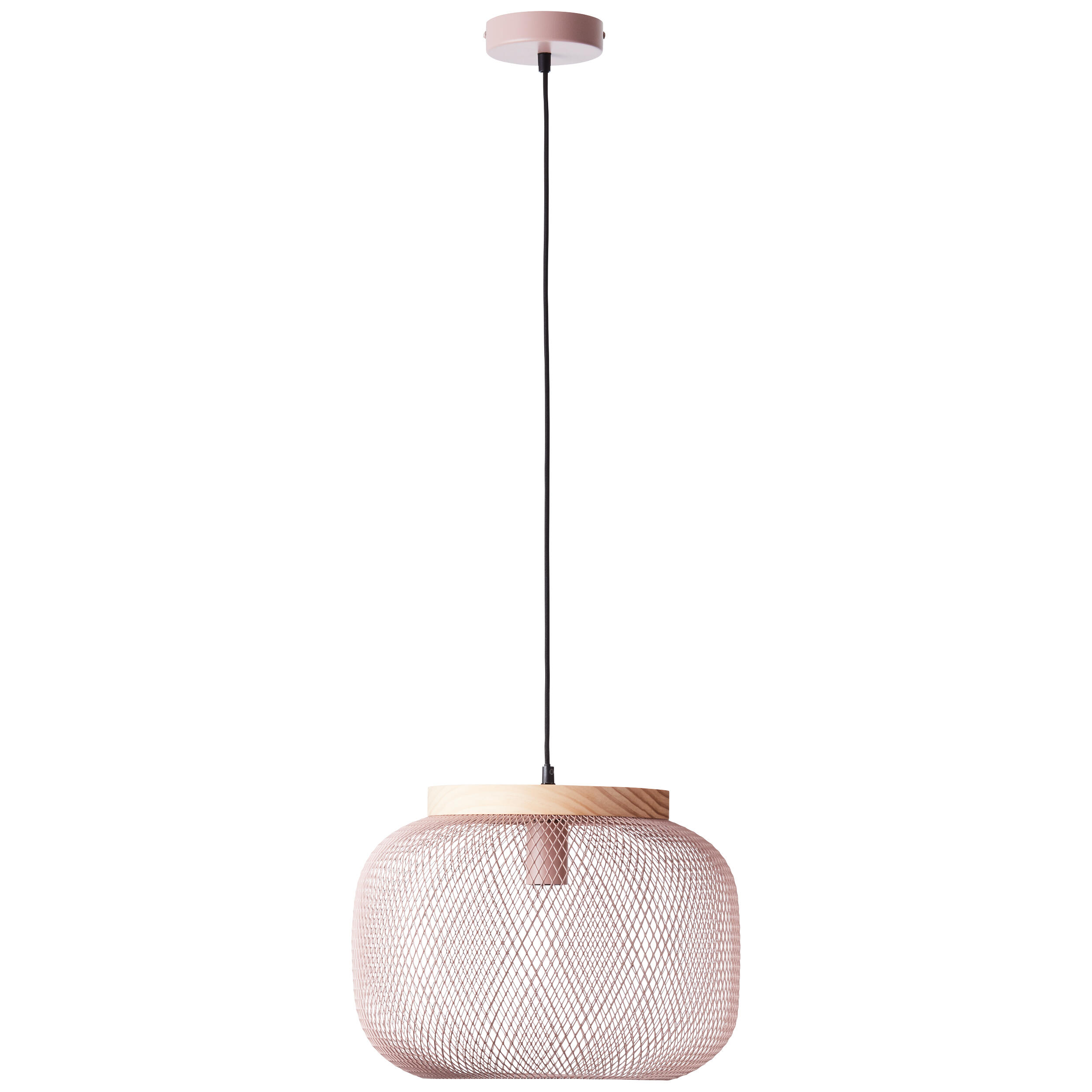 Lampadario Natura Giada rosa paralume rosa E27 Ø39cm BRILLIANT - 7
