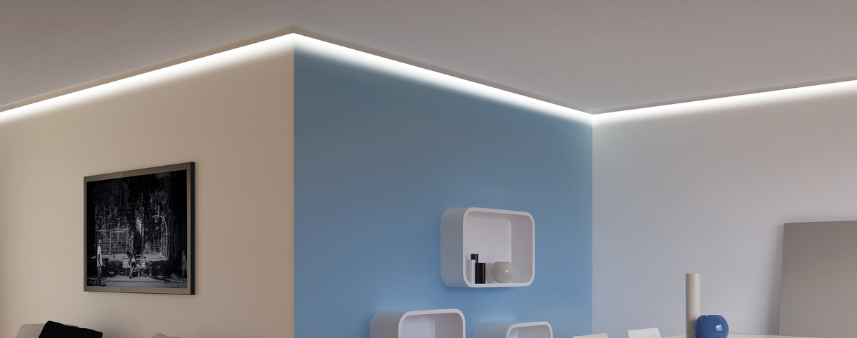 la iluminación indirecta más adecuada para el salón? Leroy Merlin