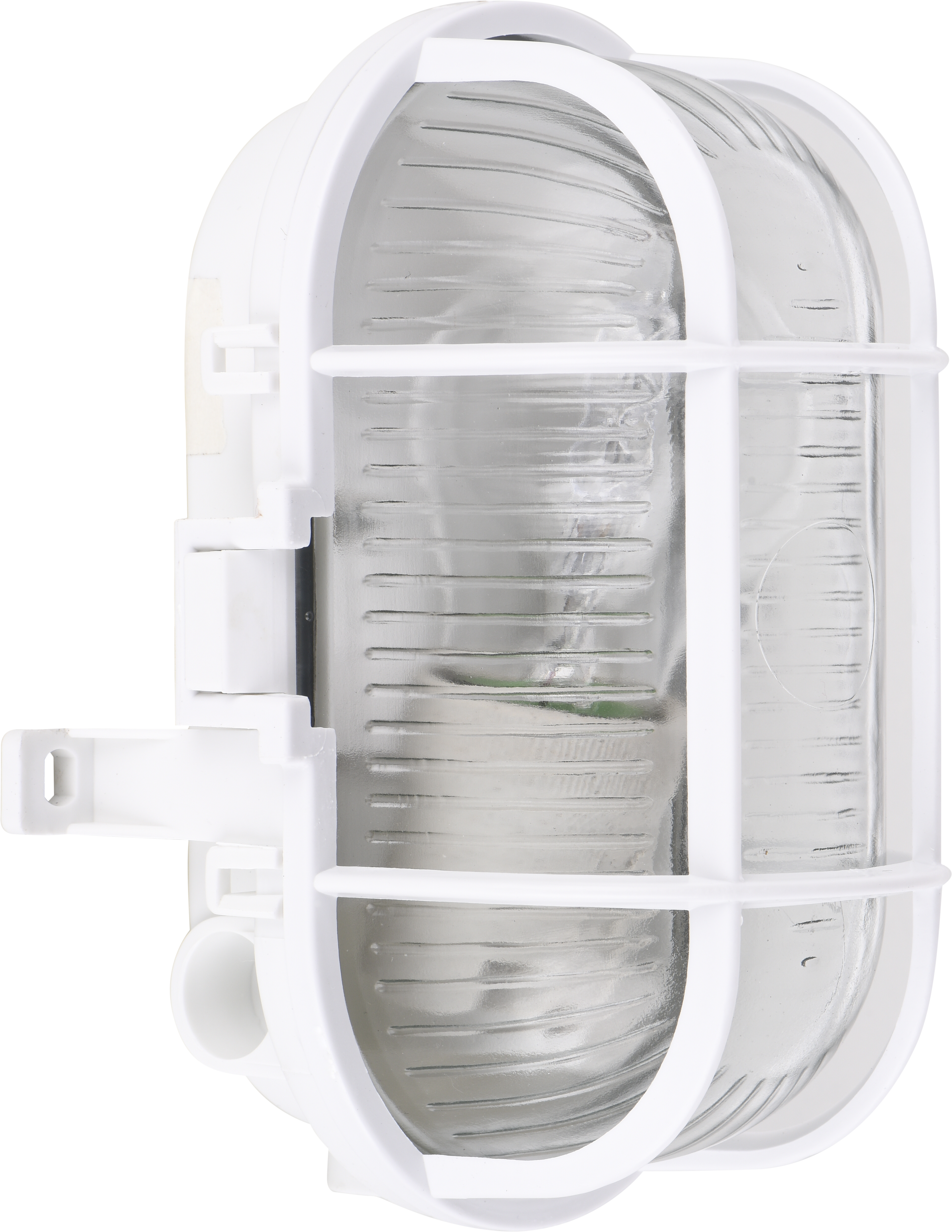 Candeeiro de parede oval Olho Boi IP44 E27 com grelha branco - 11