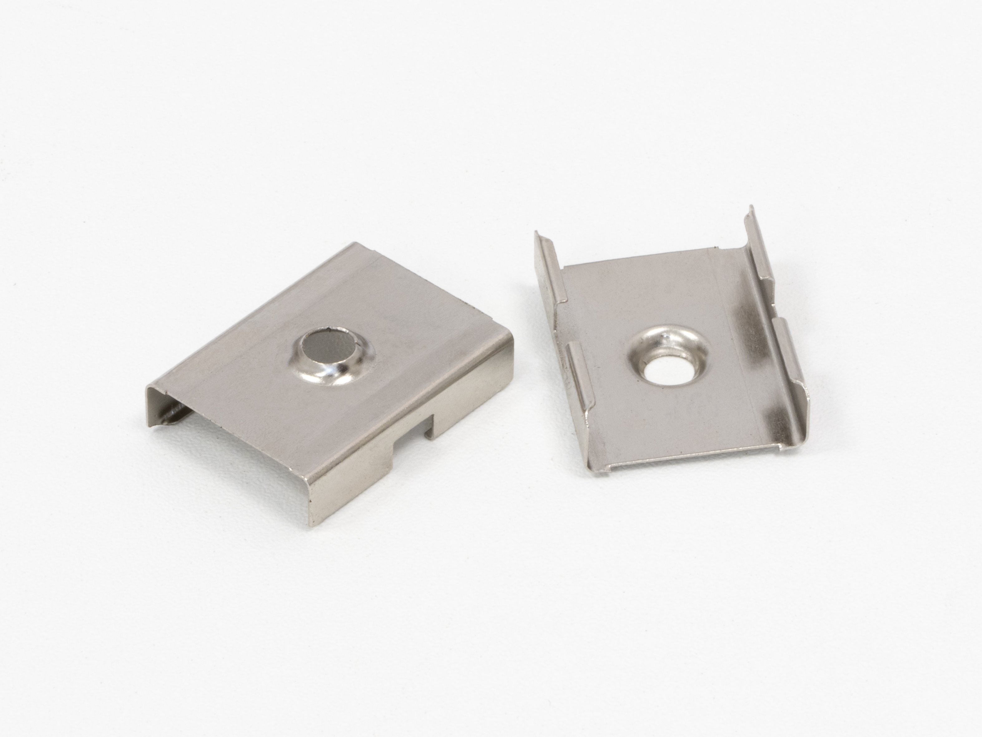 Clips de sujeción de perfil para tira led de acero inox de 6 mm de longitud