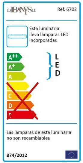 Régua estanque LED 2X18W - 2