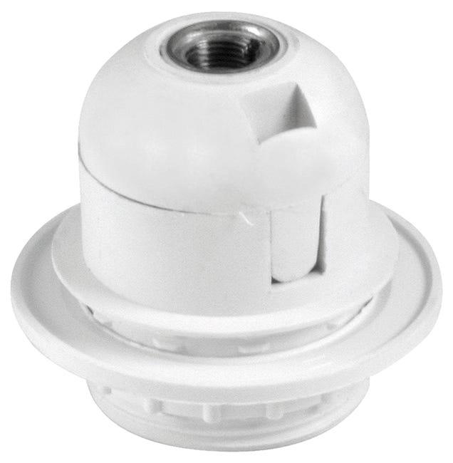Casquillo e-27 con soporte blanco - 1