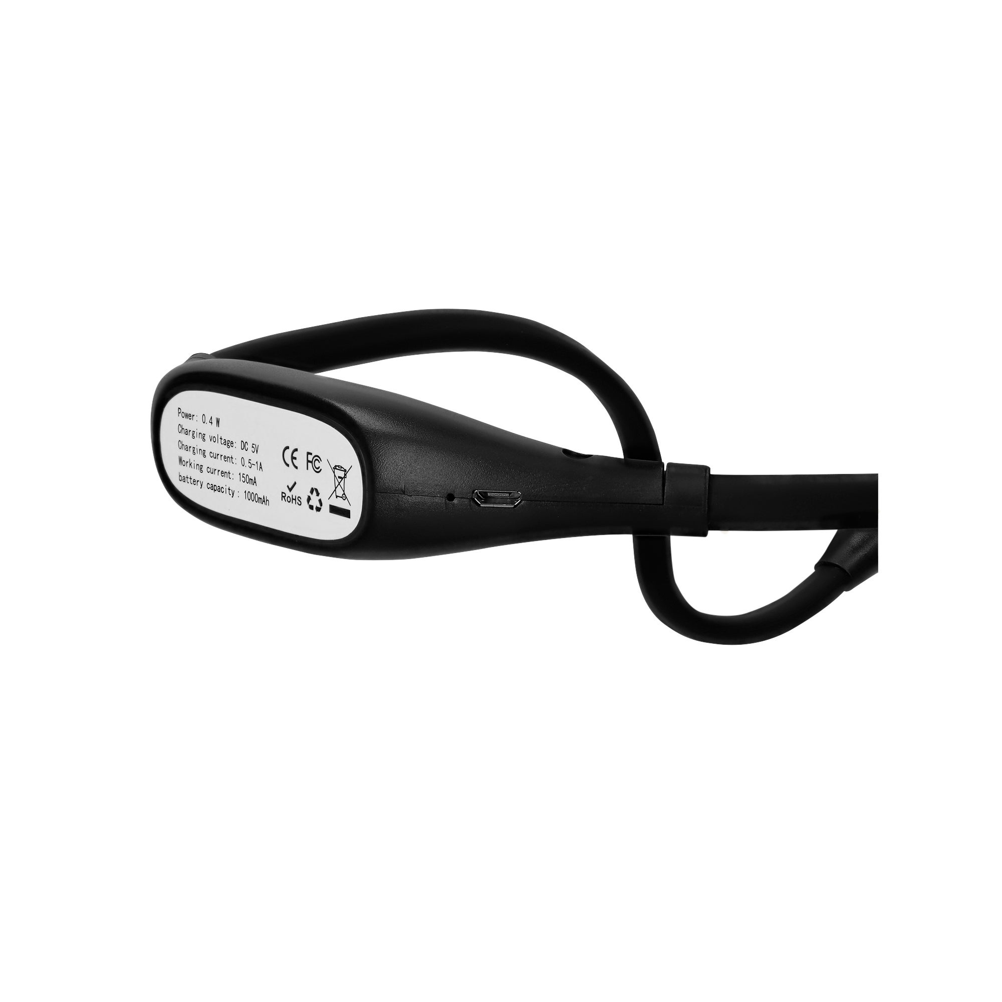Lámpara LED de lectura para cuello 2W negro - 6