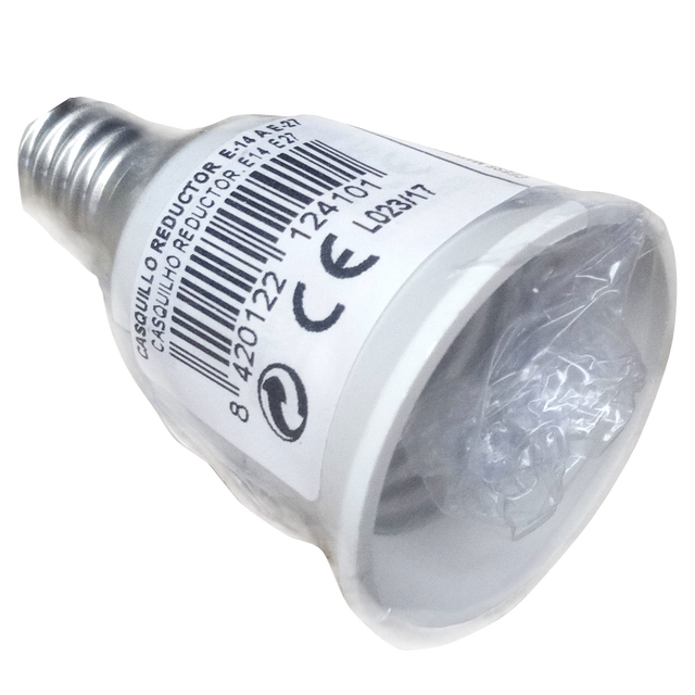Adaptador de casquillo E-14 a E-27