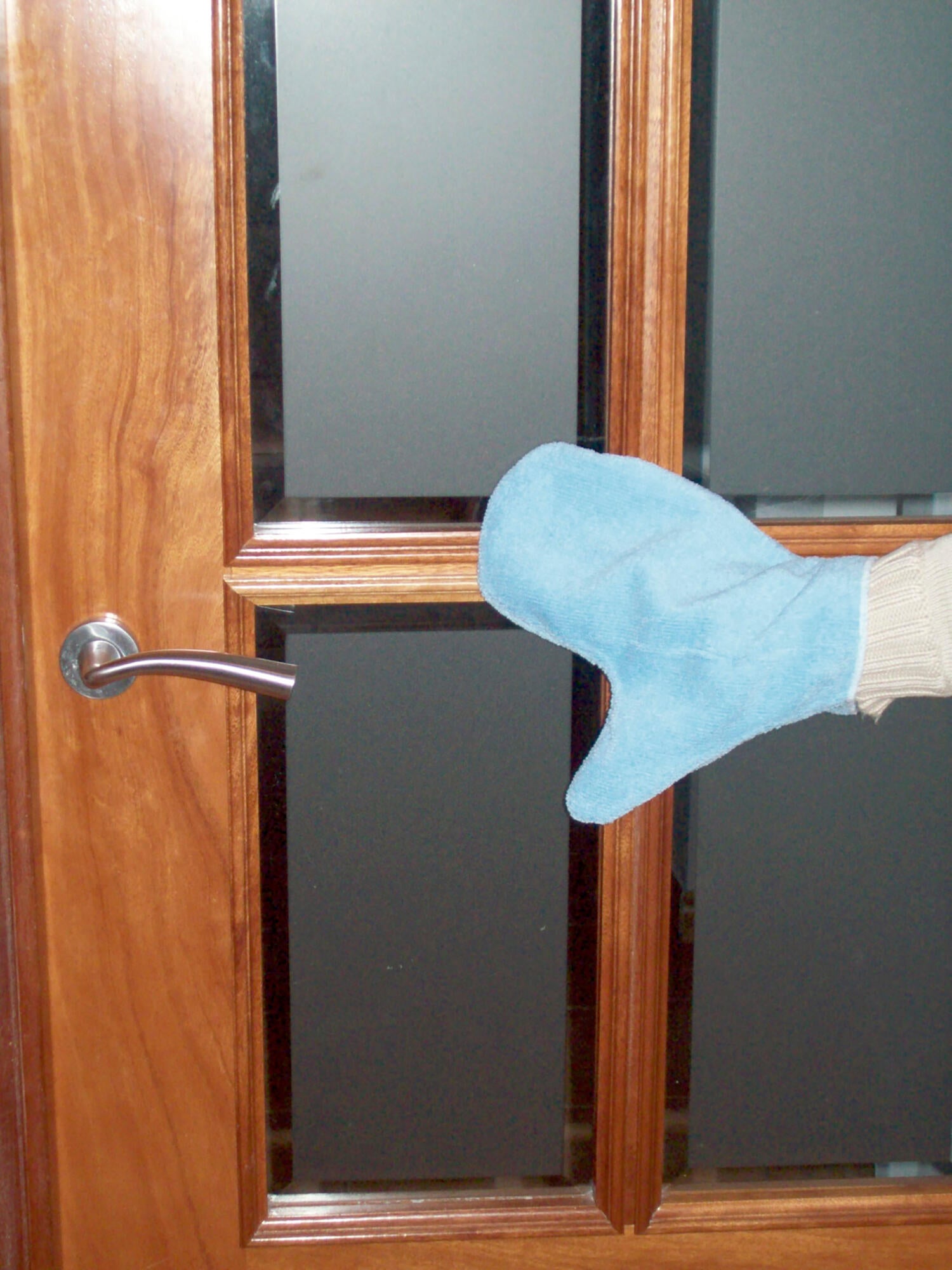 Set de 3 manoplas de microfibra multicolor - 2