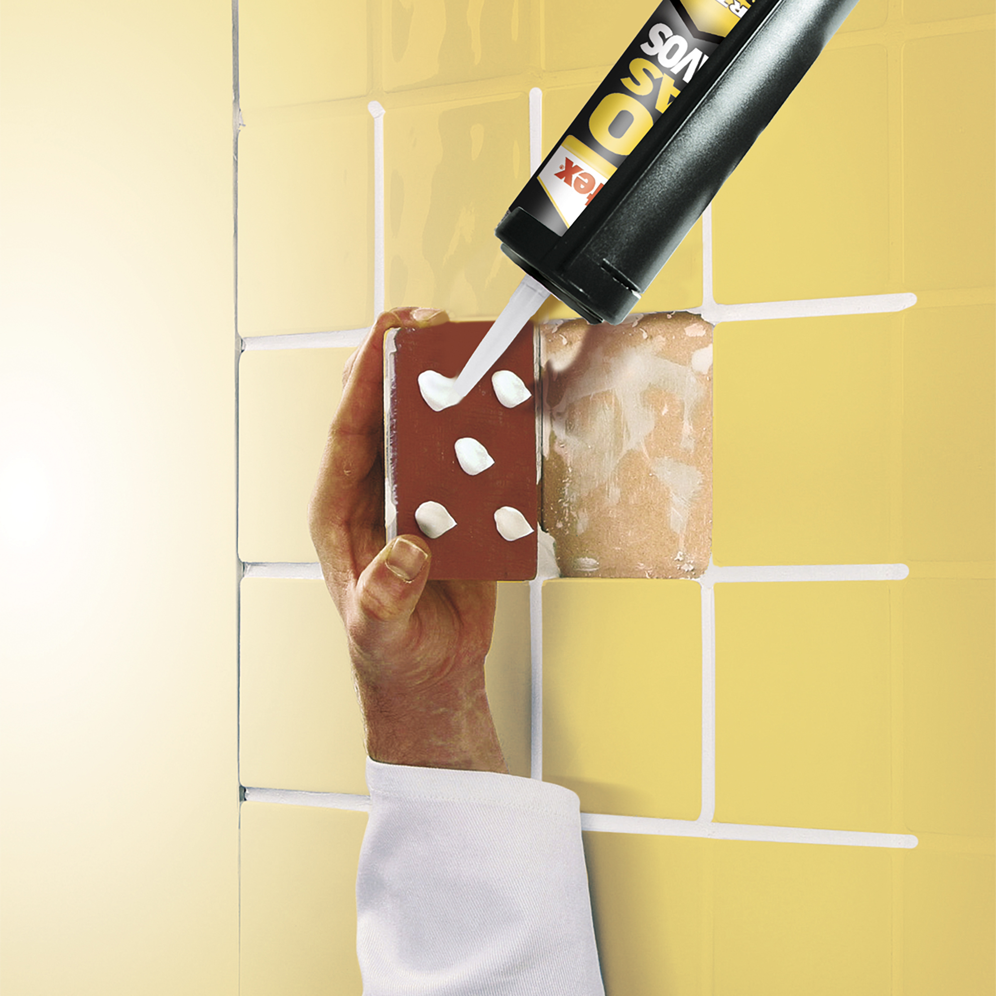 Adhesivo montaje PATTEX No Más Clavos 250 gr transparente, resiste a las heladas. Para fijar un material a una superficie. - 7