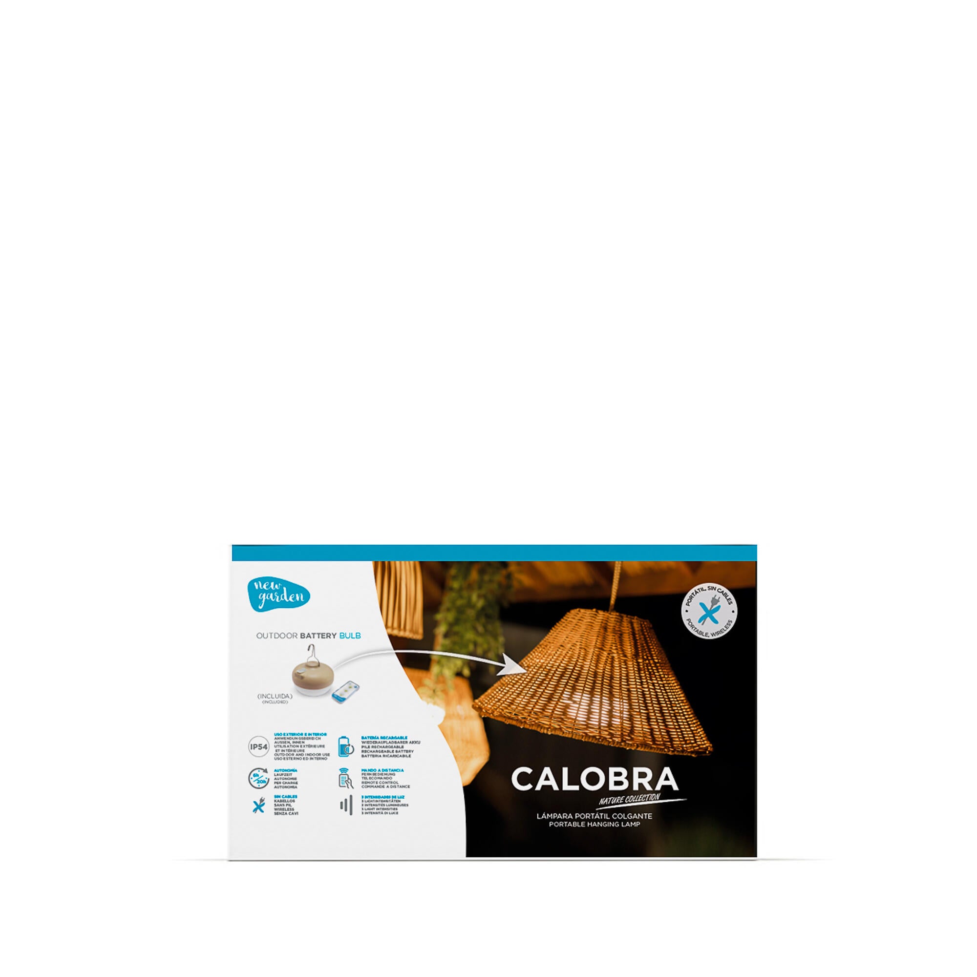 Lampadario LED design CALOBRA 20 BATTERY HANG marrone, luce calda 900 lumen, NEWGARDEN, IP54 - 29